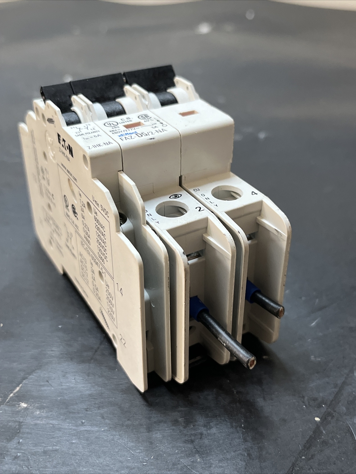 🔥🔥🔥Eaton NSB FAZ-D5/2-NA DIN Rail Breaker FAZ 2P 5A 480Y/277V 50/60Hz