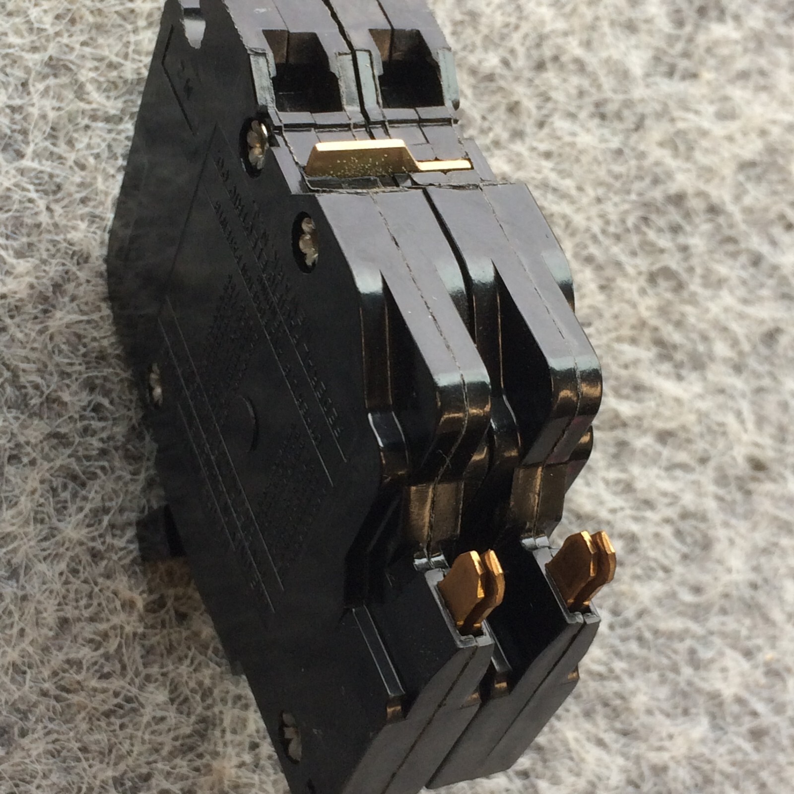 FPE Federal Pacific 20 Amp 2 Pole NC220 Stab-Lok Breaker Mini THIN NC