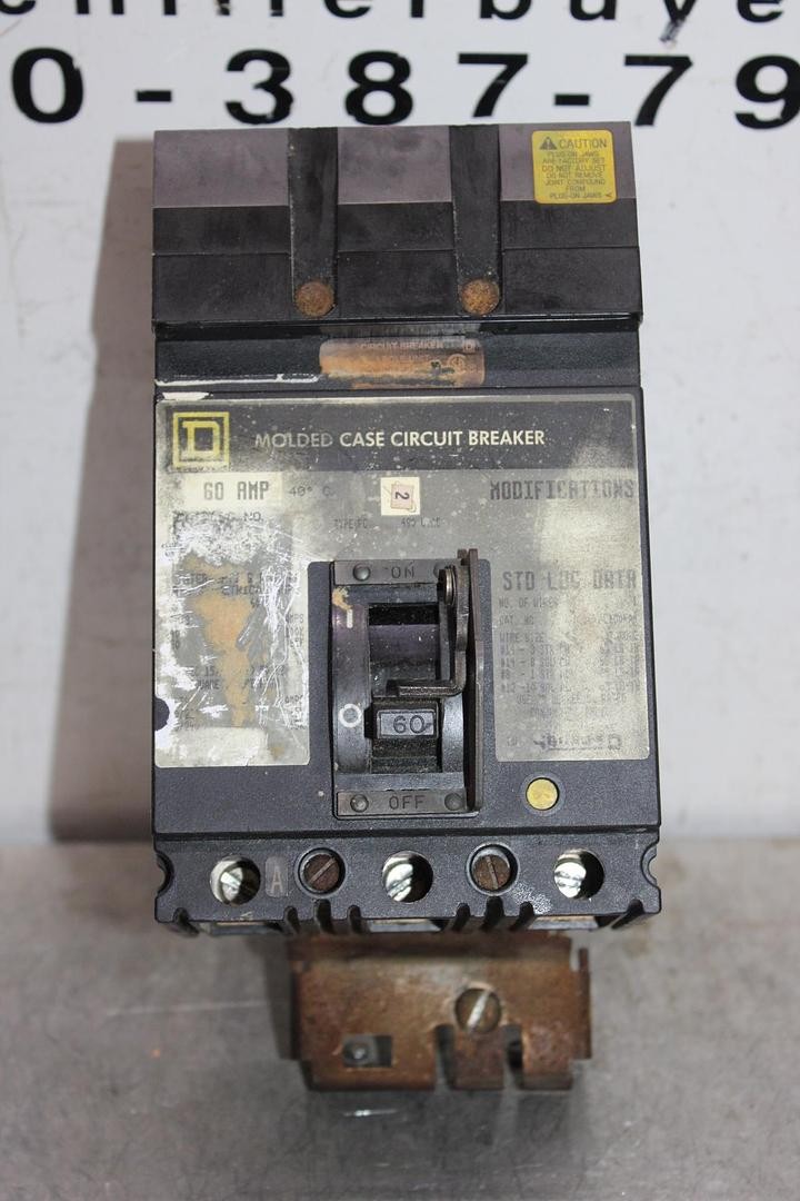 SQUARE D I-LINE CIRCUIT BREAKER FC34060 60 AMP 480 VOLT 3-POLE *DAMAGED TAG*