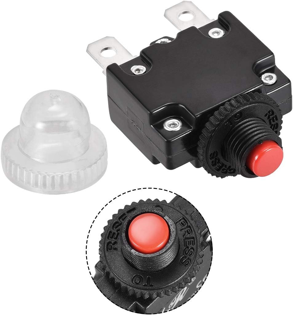 Thermal Circuit Breakers 13A 125/250V AC 32V DC Push Button Reset Overload Prote