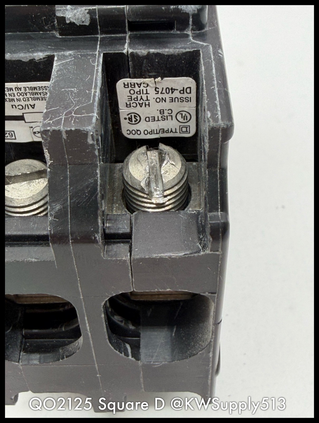QO2125~Square D QO2125 125A 2P 240V TM LI 10KA Circuit Breaker-Used