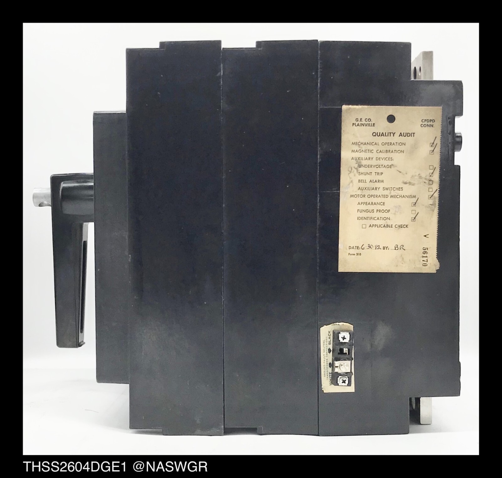 GE PowerBreak THSS2604DGE1 Breaker (E/O,B/I) ~ 400 Amp – Tested/1Yr Warranty