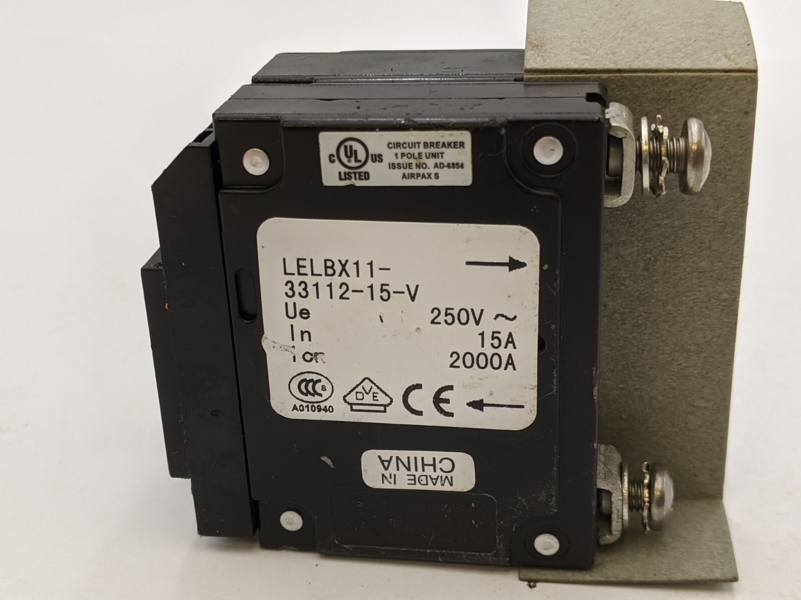 5Pc Airpax LELBX11-33112-15-V Circuit Breaker 15A 2P 120/240V 18.8A Trip LELBX11