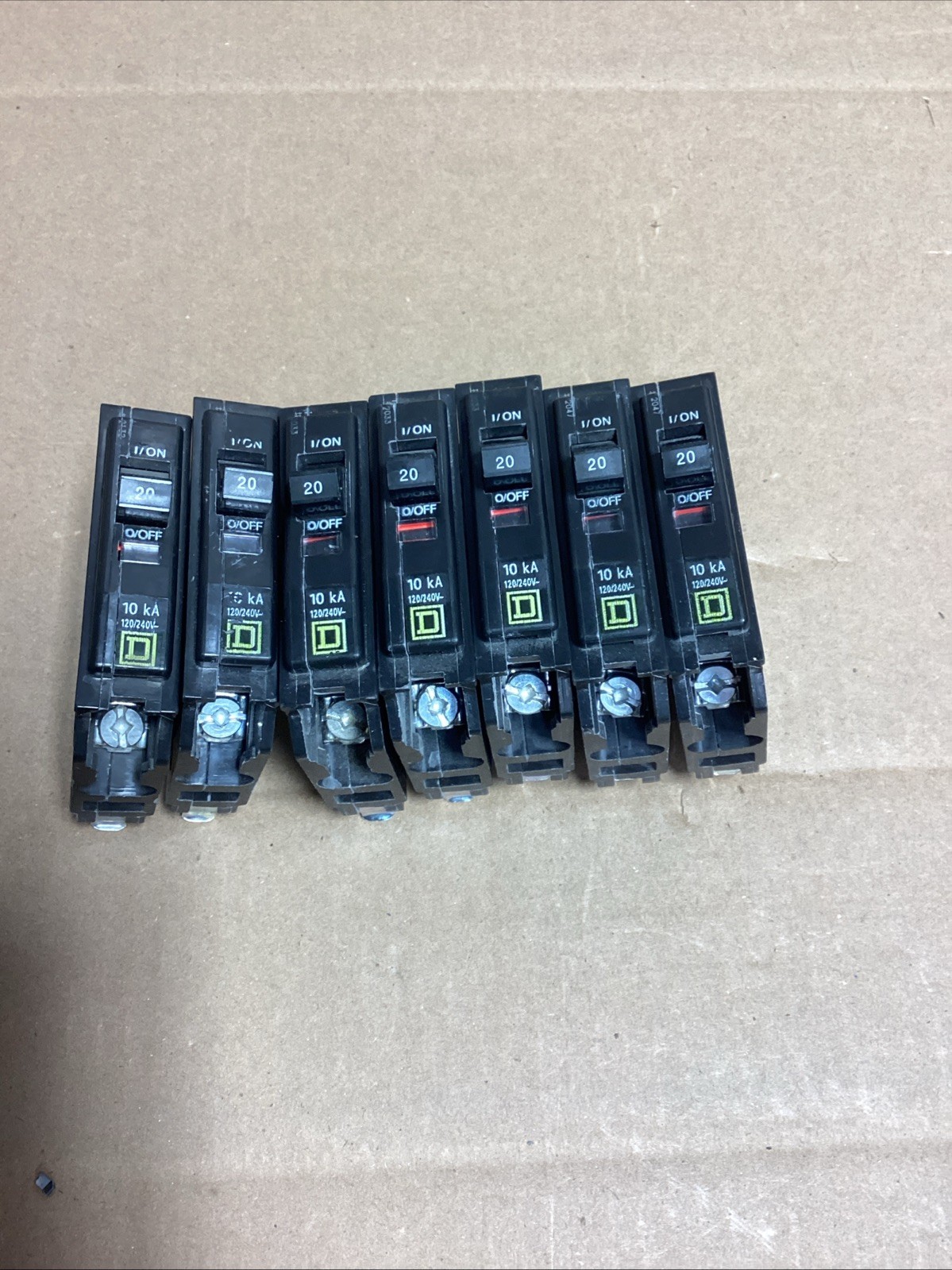 Square D QOB120 Lot Of 7