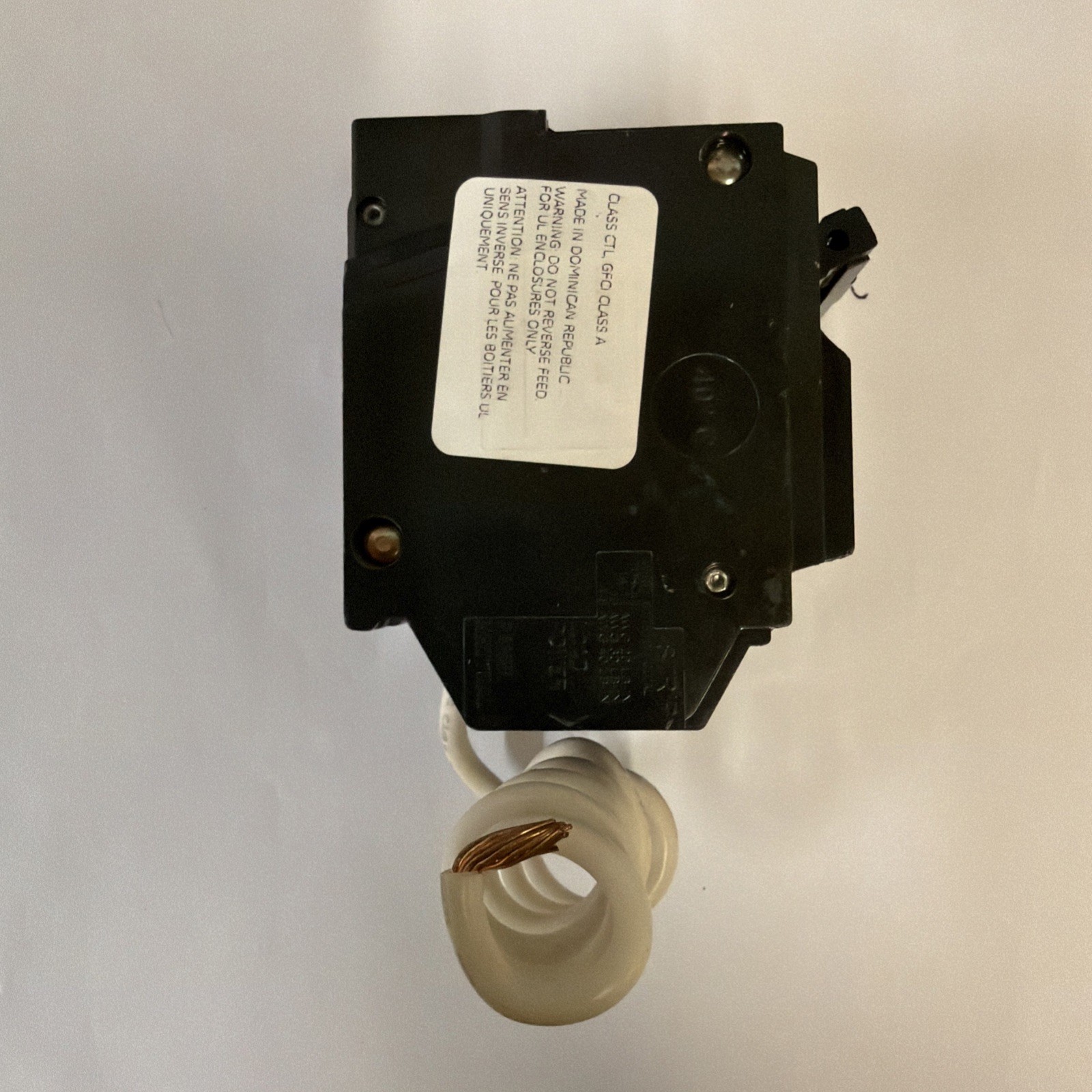 GE 50 Amp 240-Volts Double Pole Ground Fault Breaker with Self-Test Open/No Box