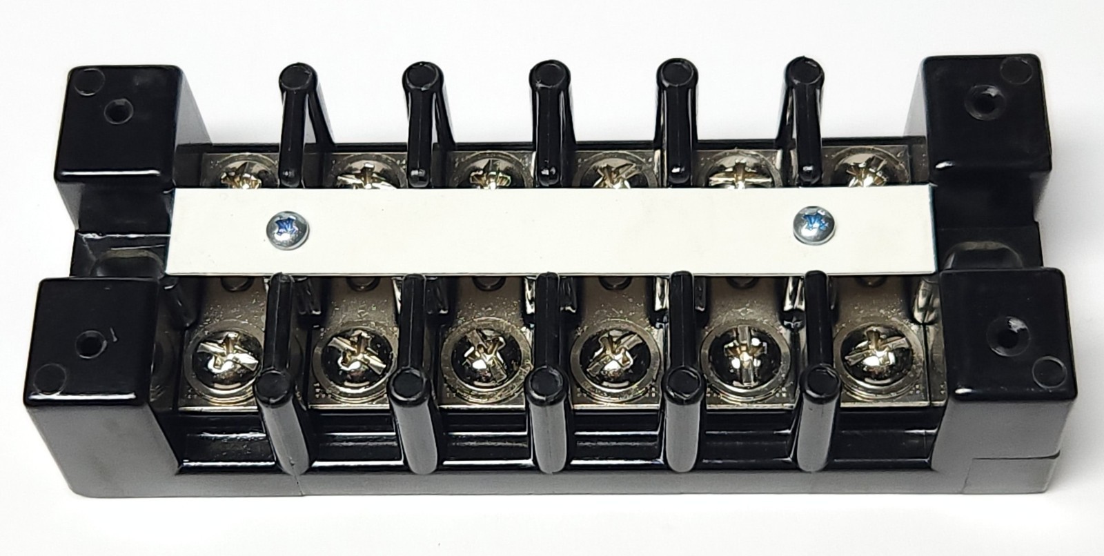 MARATHON 1606 STD 6 Pole 12 Screw Terminal Block Strip 75 AMP 600 VAC 10-18 CU