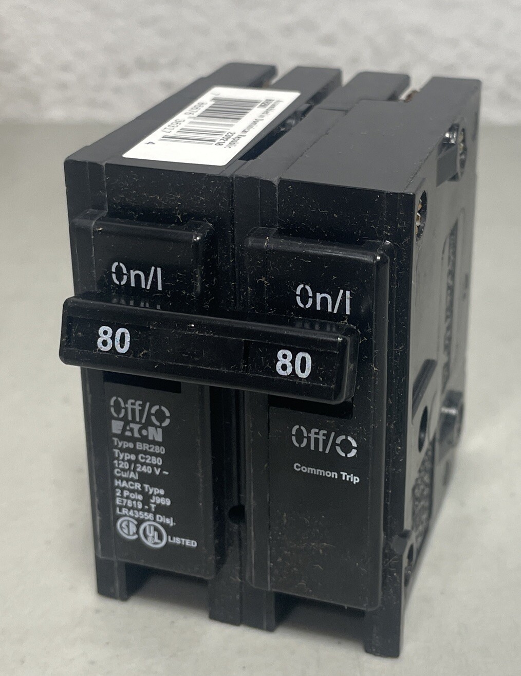 Eaton BR280 (5 Pack) 80 Amp 2P 120/240VAC Circuit Breaker Type BR- NEW Box of 5