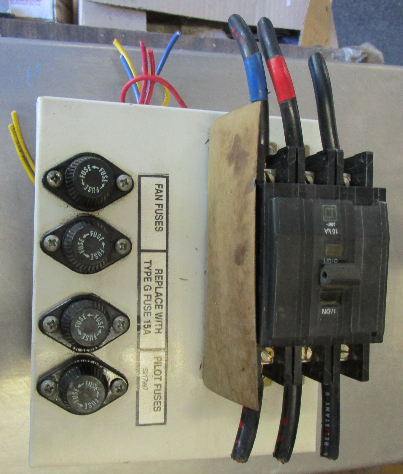 Square D Circuit Breaker 10ka Series 3 60 Amp 3 Pole 240v w/ Control Panel Used