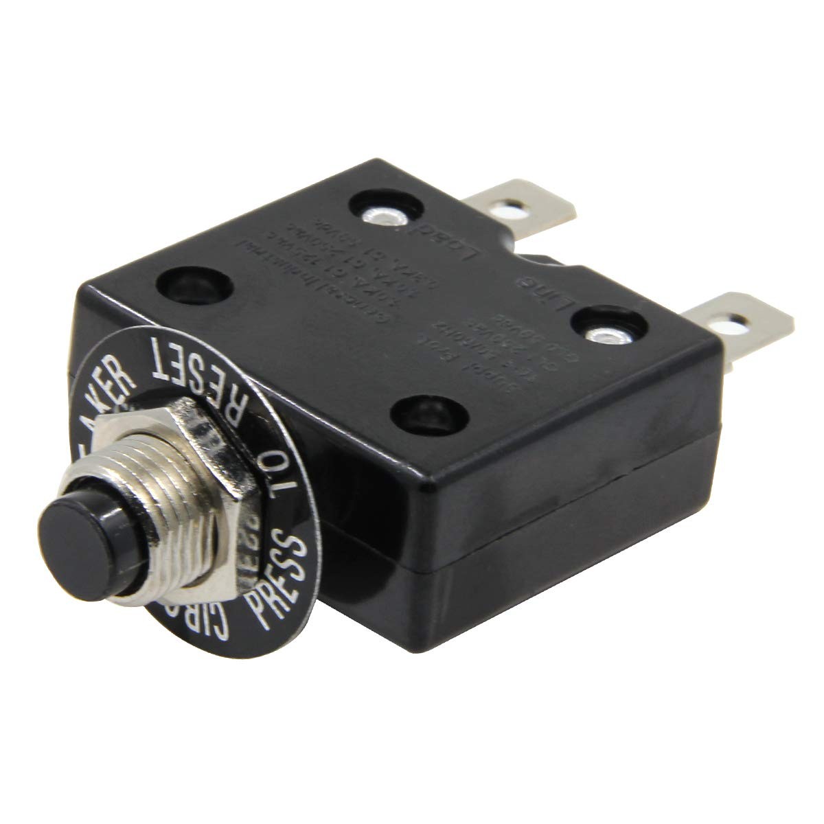 L1 Series Manual Reset Thermal Circuit Breaker 15A Push Button Switch