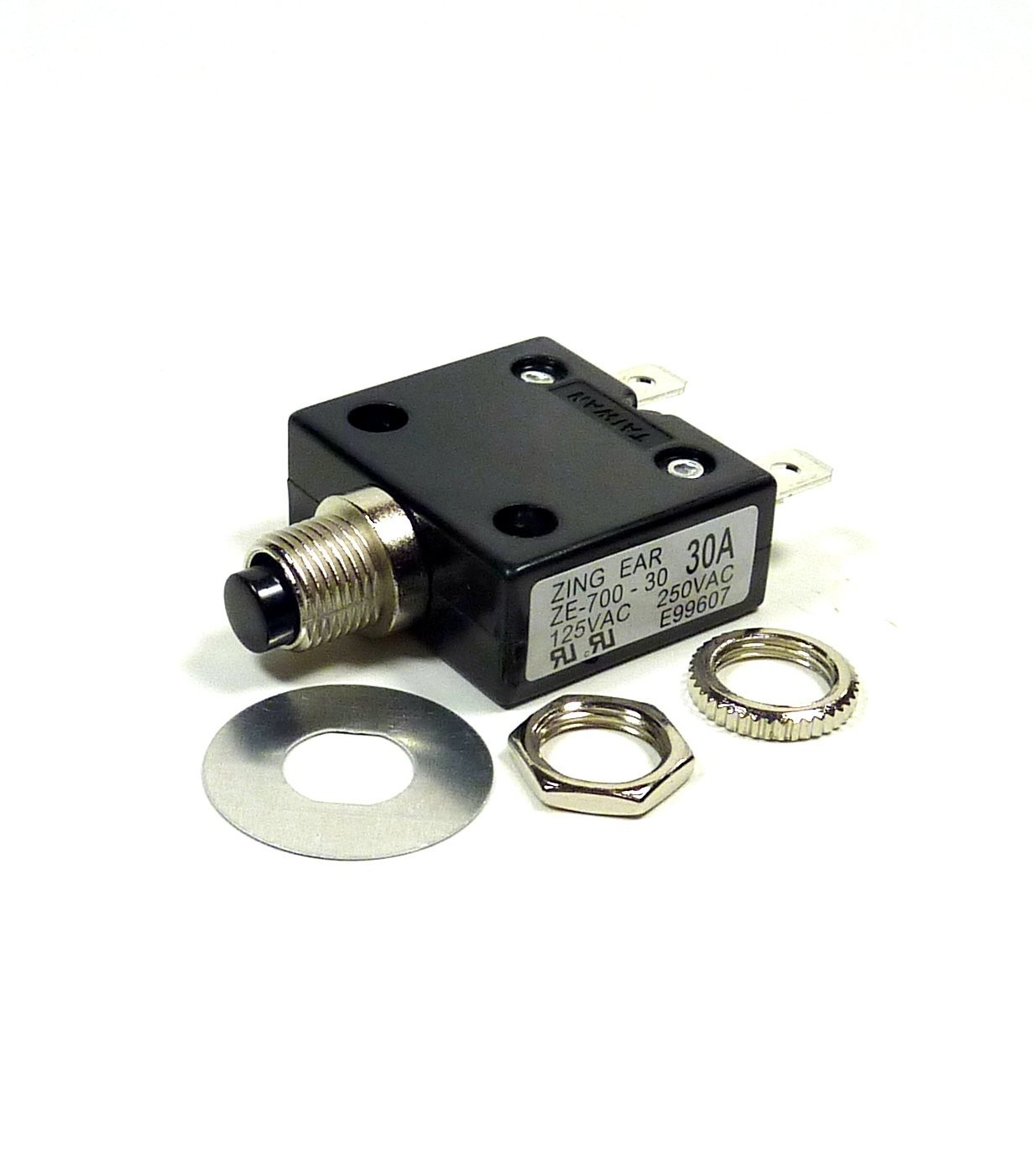 Philmore B7030 30A Push Button Circuit Breaker 32V DC / 250V AC