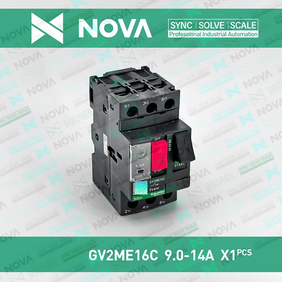 1pc New TeSys Deca GV2ME Series 16C 9.0-14A Motor Thermal-Mag CB GV2ME16C