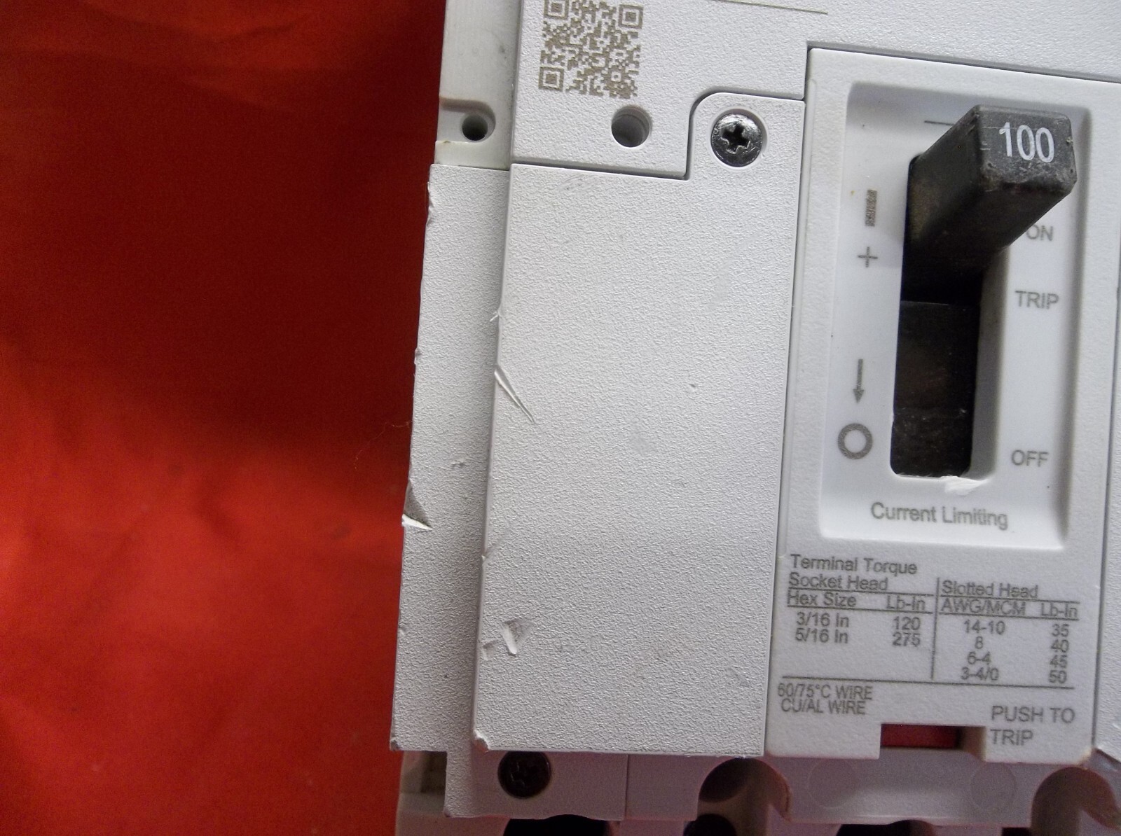 EATON PDG23M0100TFFL circuit breaker 365A3