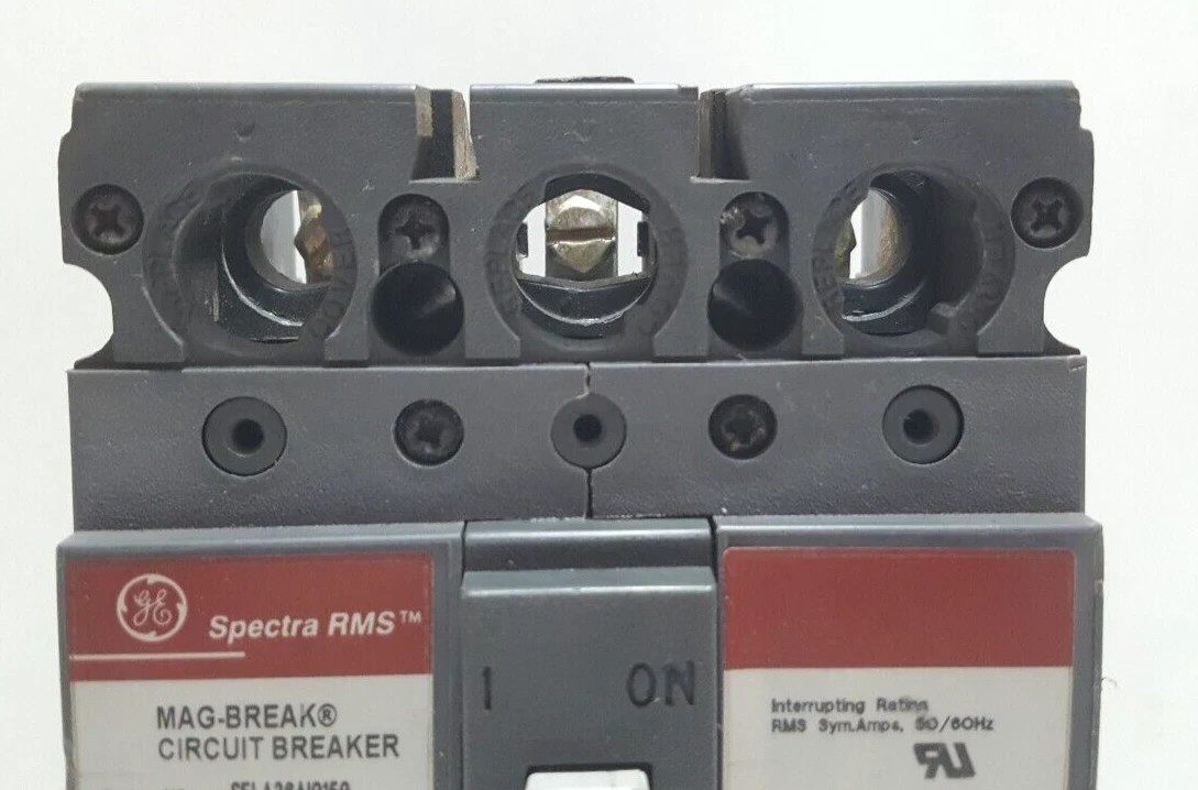 GE SELA36AI0150 RMS MAG-BREAK 3 POLE 150 AMPS CIRCUIT BREAKER / USED