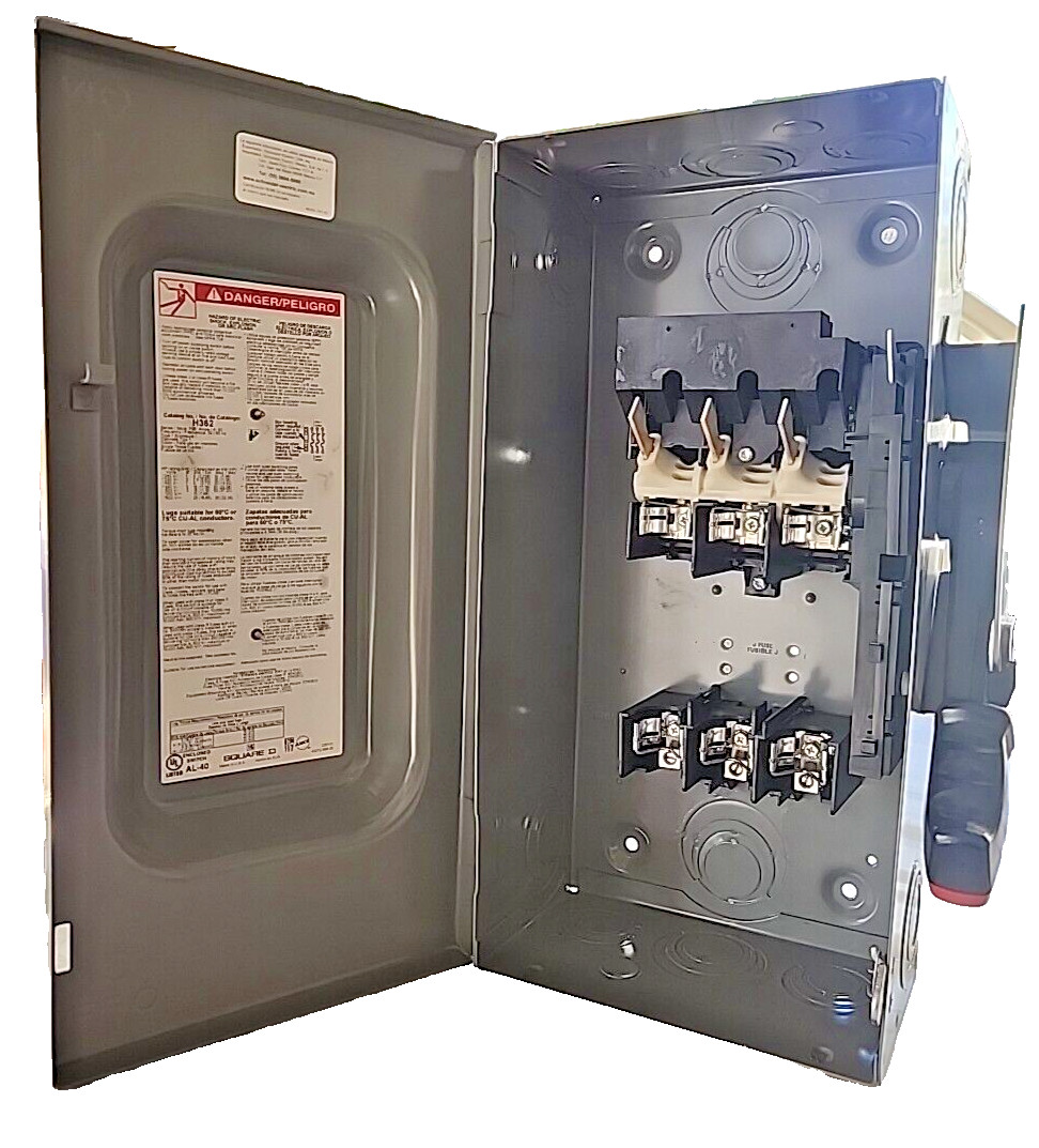 Square D H362 60 amp 600V 3 Phase Fused Type 1 Indoor Disconnect New