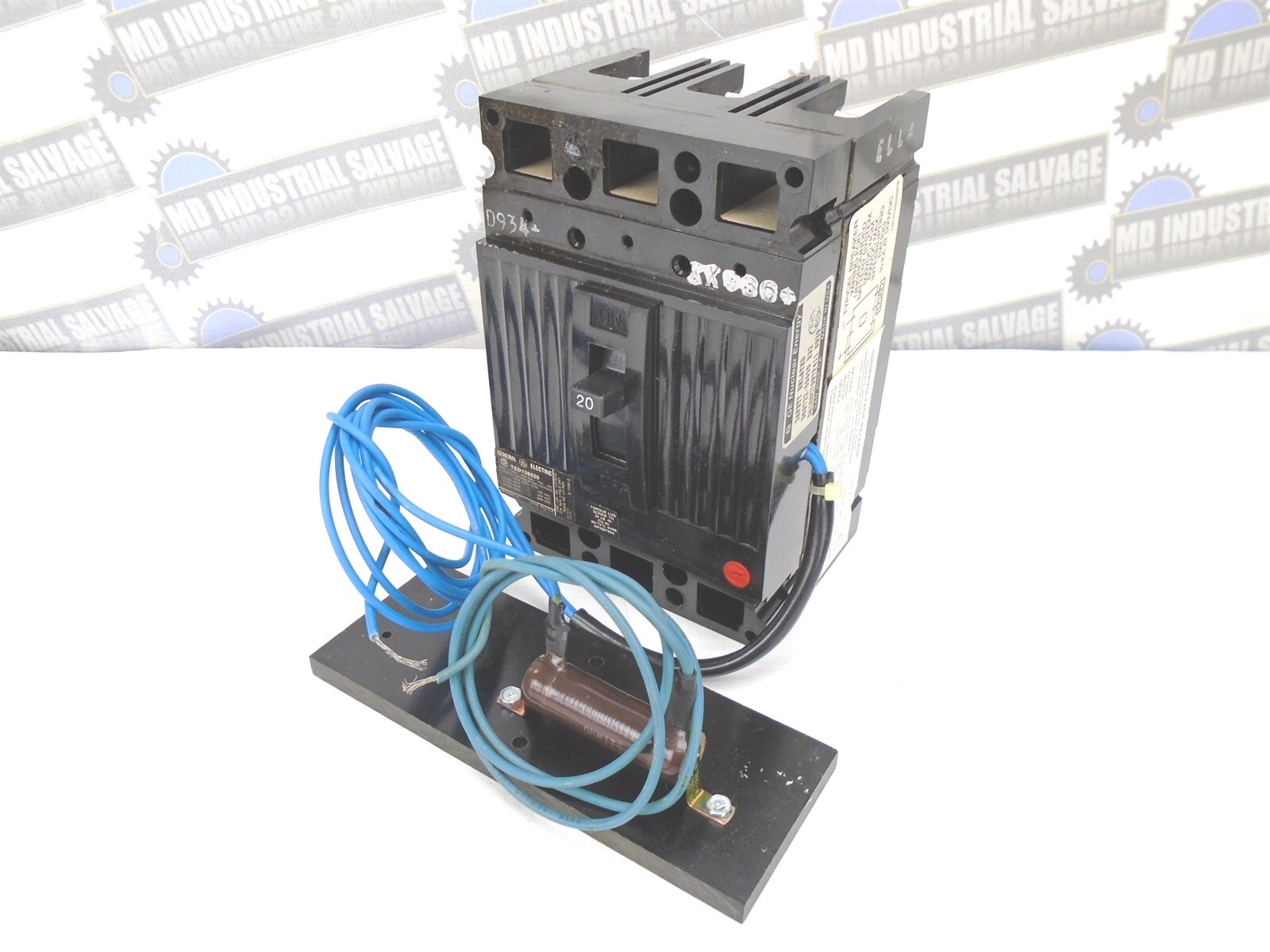 GE – TED136020WL – 20A, 3 Pole, 240-600 VAC – w/EXTERNAL RESISTOR 20k Ω 25W