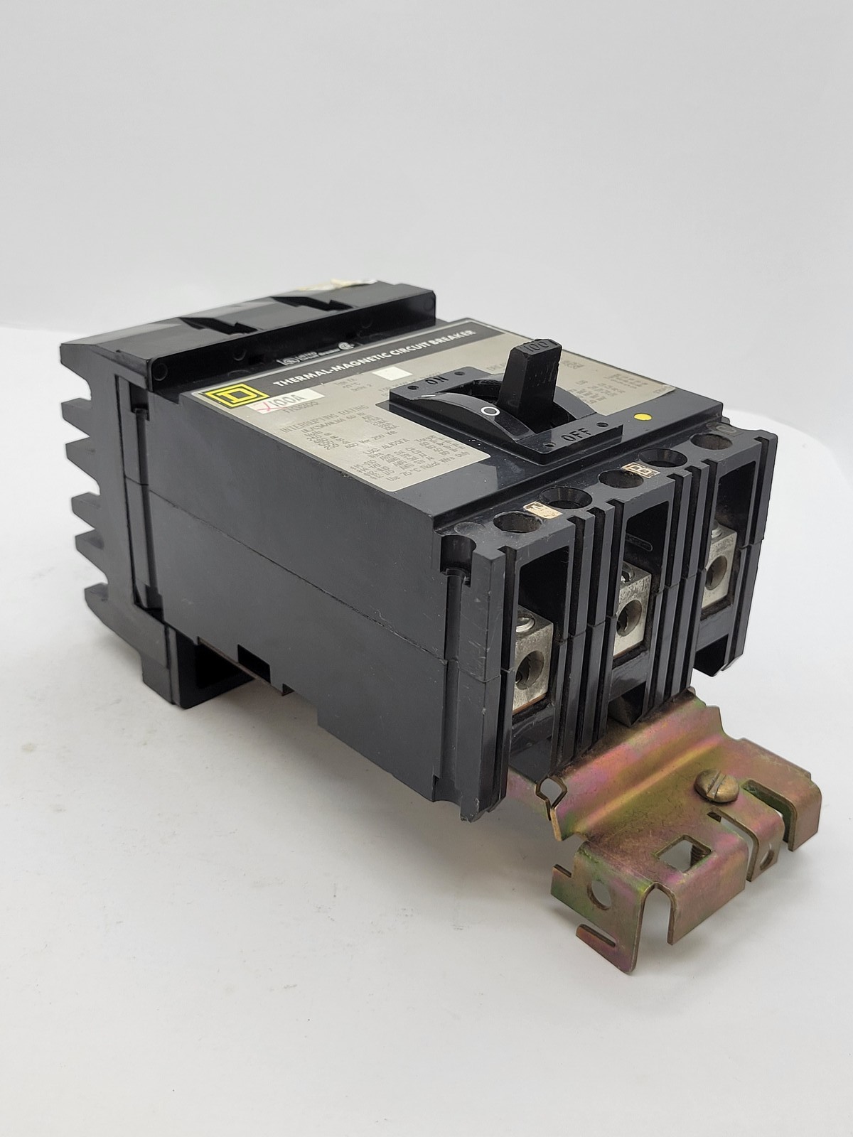 Square D FH36100 I-Line Circuit Breaker 100A 3P 600V 18KA FA Gray