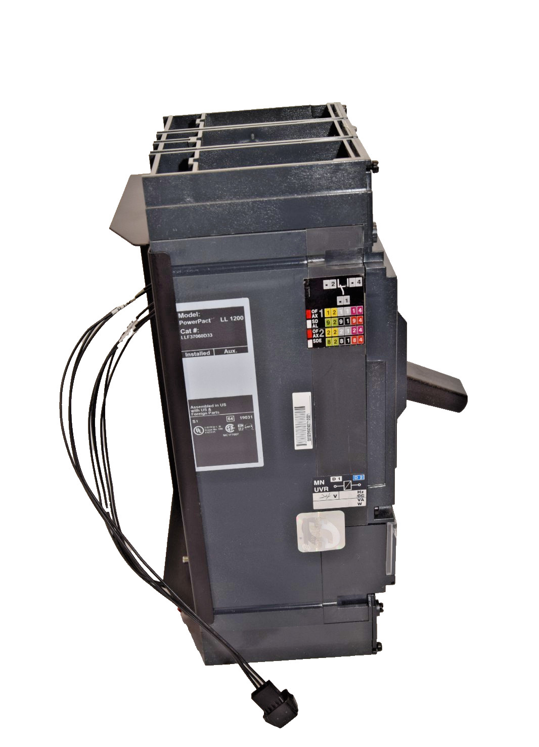 Square D PowerPact LL1200 Breaker LLF37060D33 600A 600 Amp 3p (New, take out)