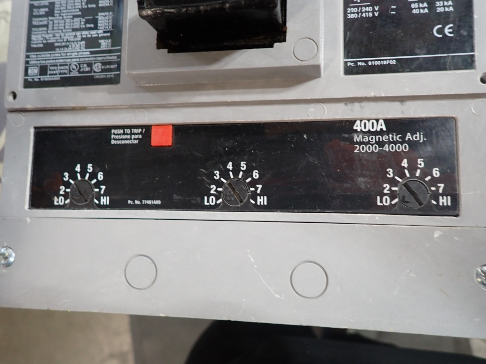 Siemens Sentron JXD63B400 400 amp 3 Phase 35kA@480v Circuit Breaker -TESTED