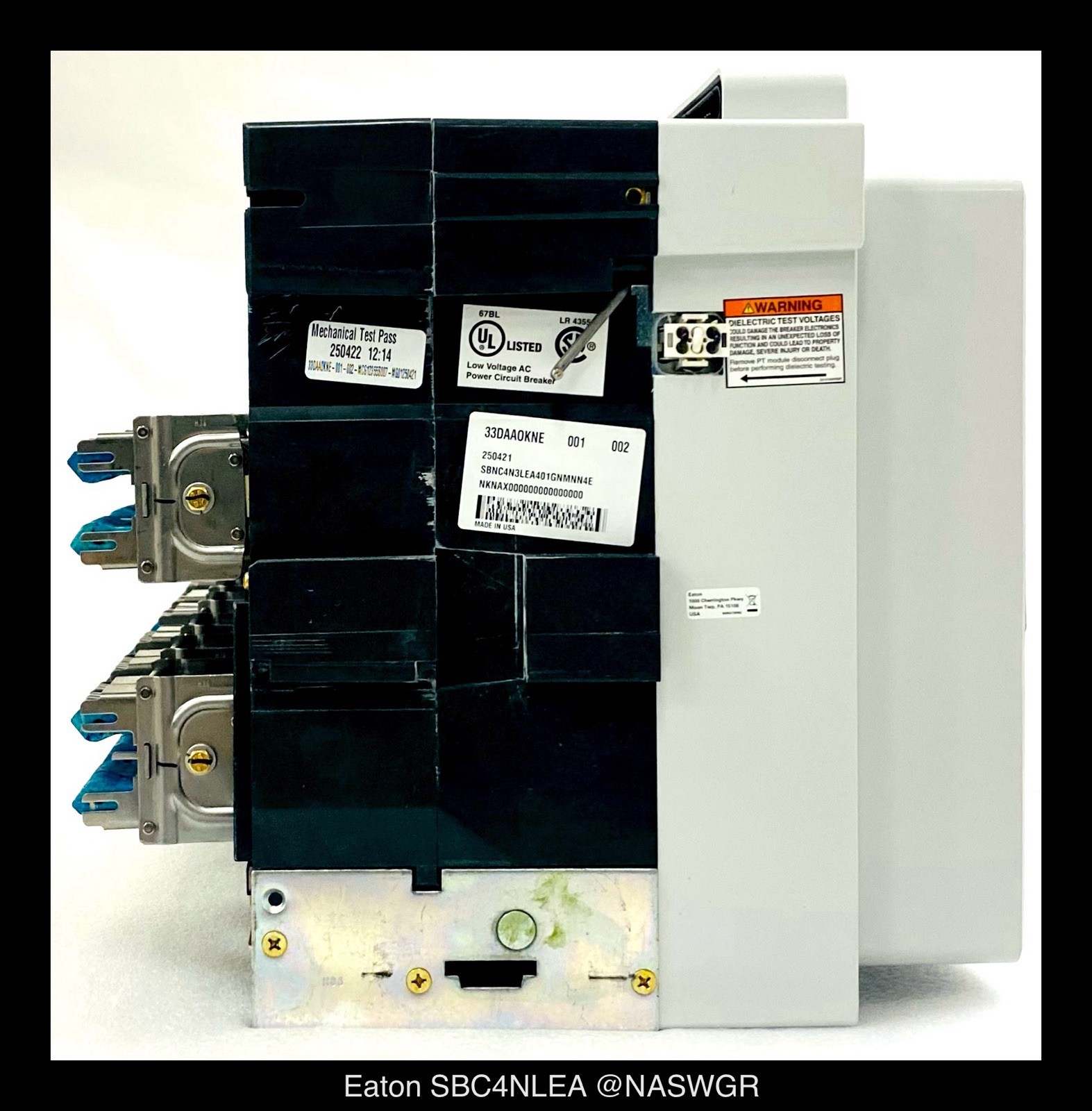 Eaton Magnum SB SBNC4N3LEA Circuit Breaker MO/DO – 4000A – Unused/Warranty