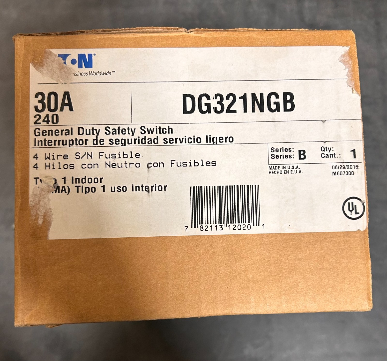 🔥Eaton / Cutler-Hammer DG321NGB 30A General Duty Fusible Safety #1