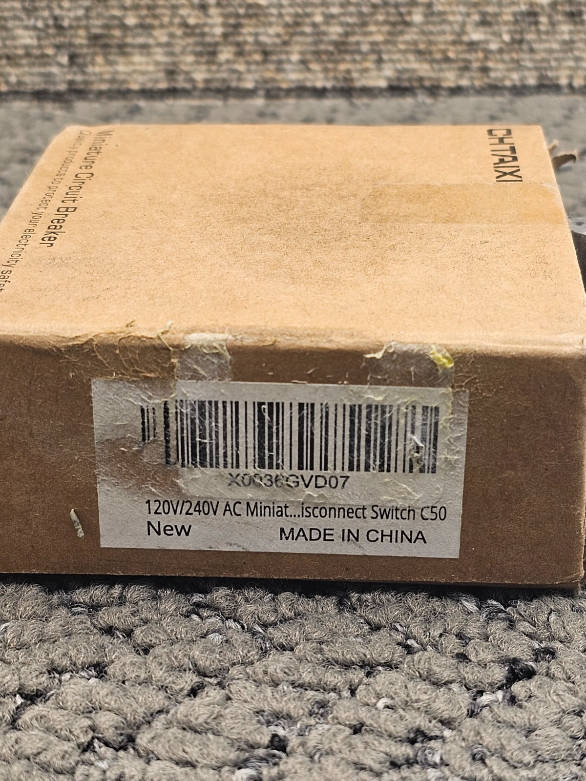 Chtaixi DZ47N-63 C50: AC Miniature Circuit Breaker 2-Pole 120/240V-50/60Hz