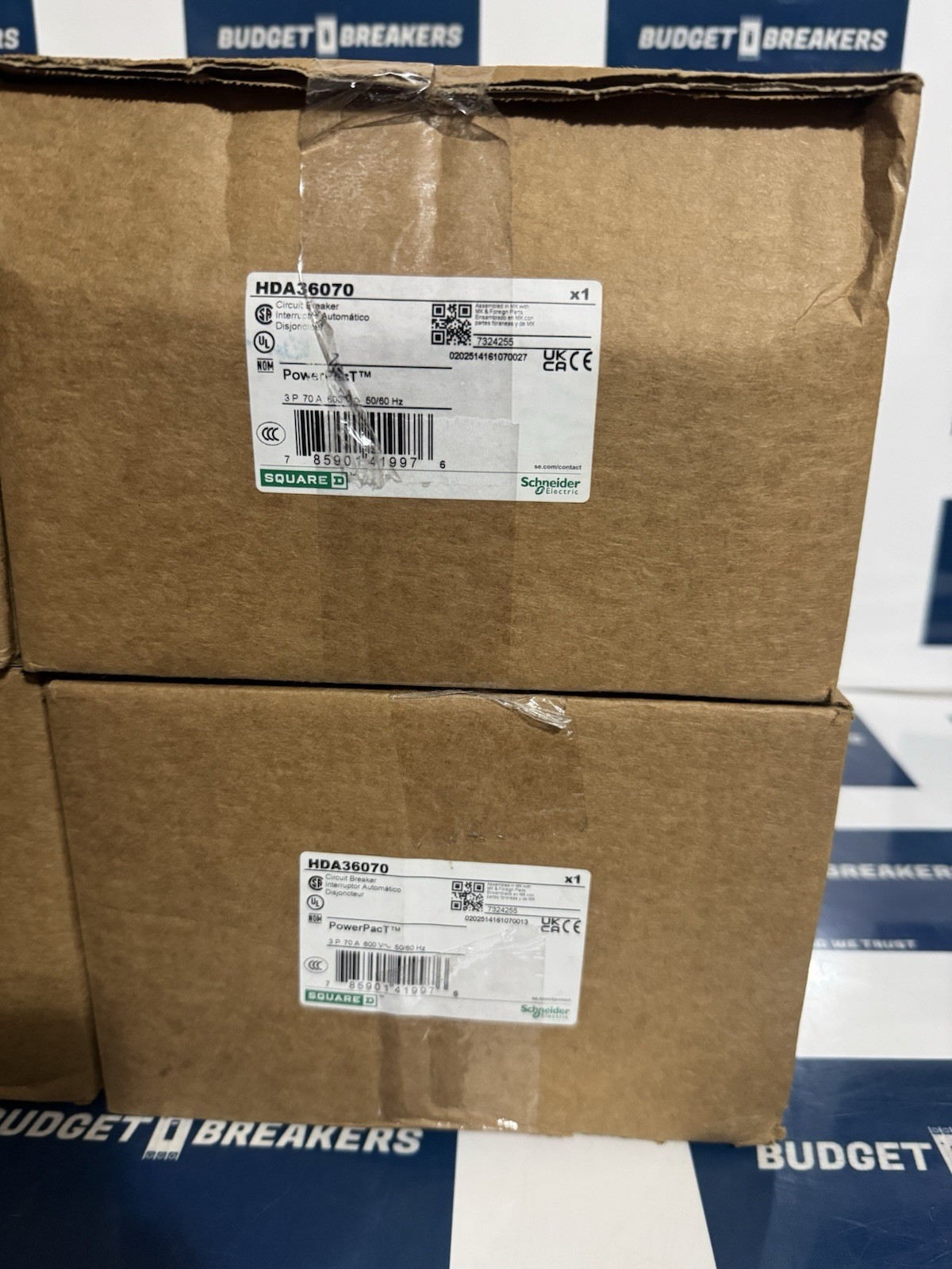 NEW Square D HDA36070 3p 600v 70a 18k I-Line Circuit Breaker NEW IN BOX