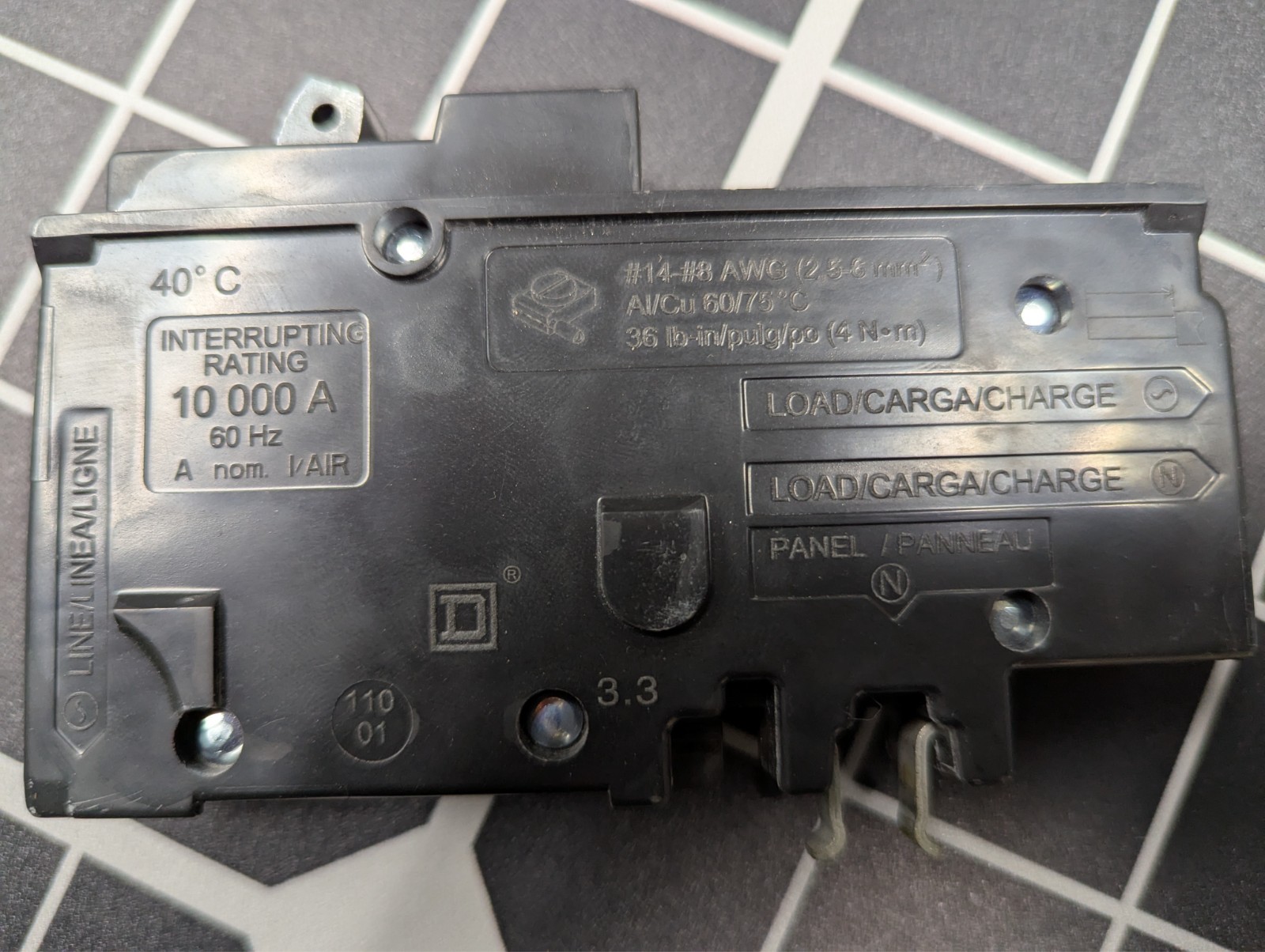 Square D Homeline HOM115PDF Circuit Breaker