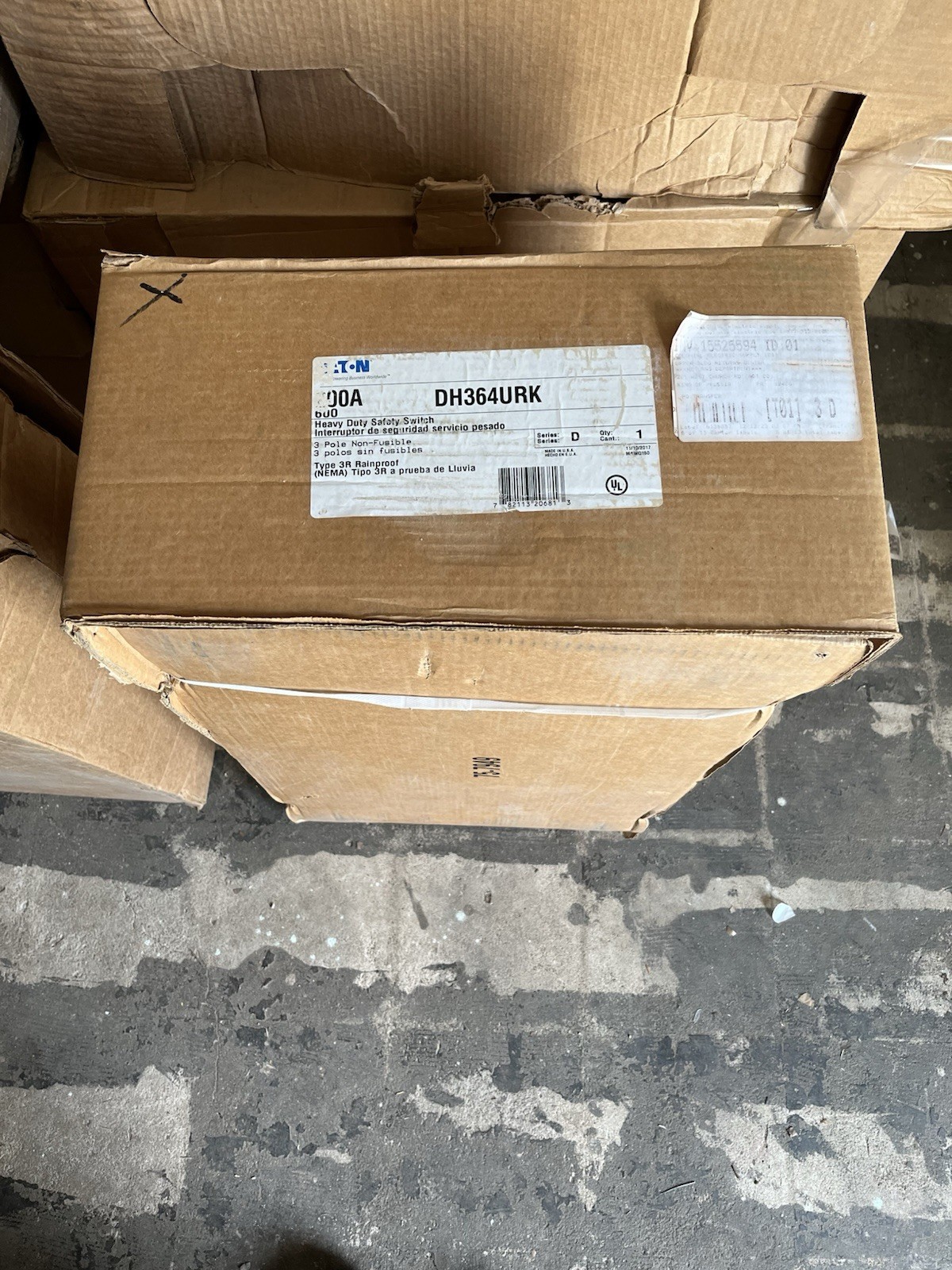 NEW EATON DH364URK 200 amp 600 volt NON Fused 3R OUTDOOR Disconnect