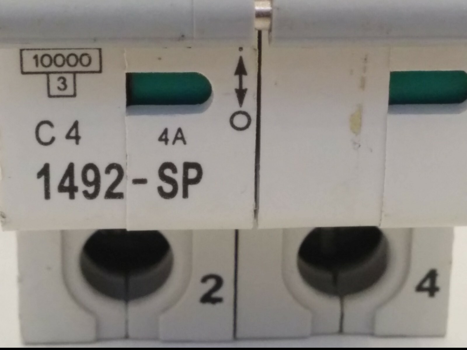 ALLEN BRADLEY 1492-SP2C040 CIRCUIT BREAKER, 415 VAC, SER. C, 2P 4A