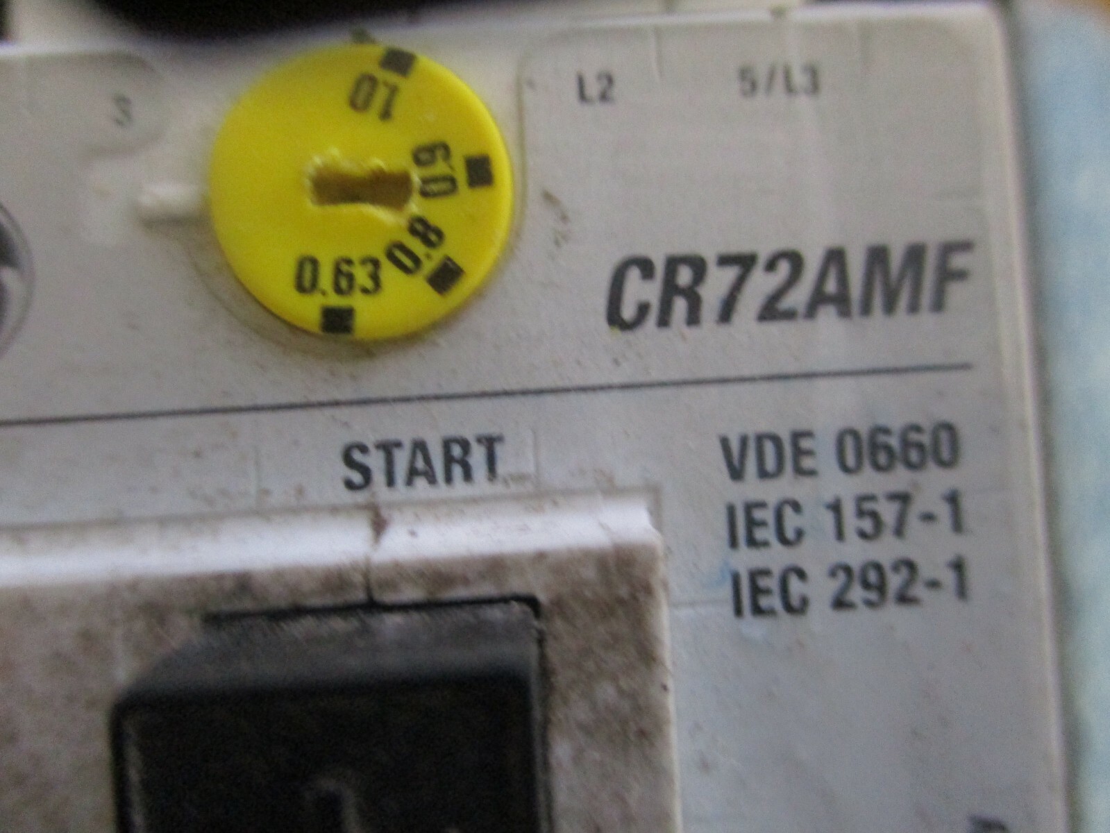 GE / General Electric Cat. # CR72 Motor Controller with: CR72AMF Starter.