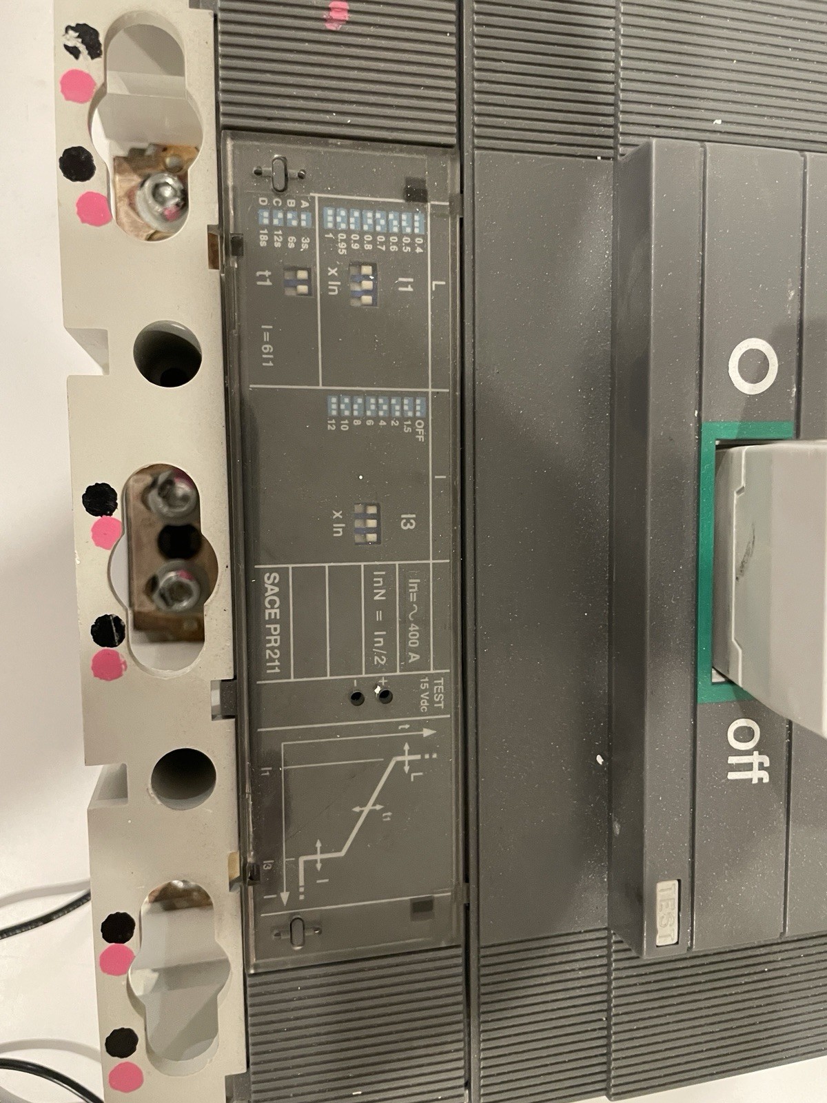 ABB S6N 3 pole Breaker 400 amp 600 volt