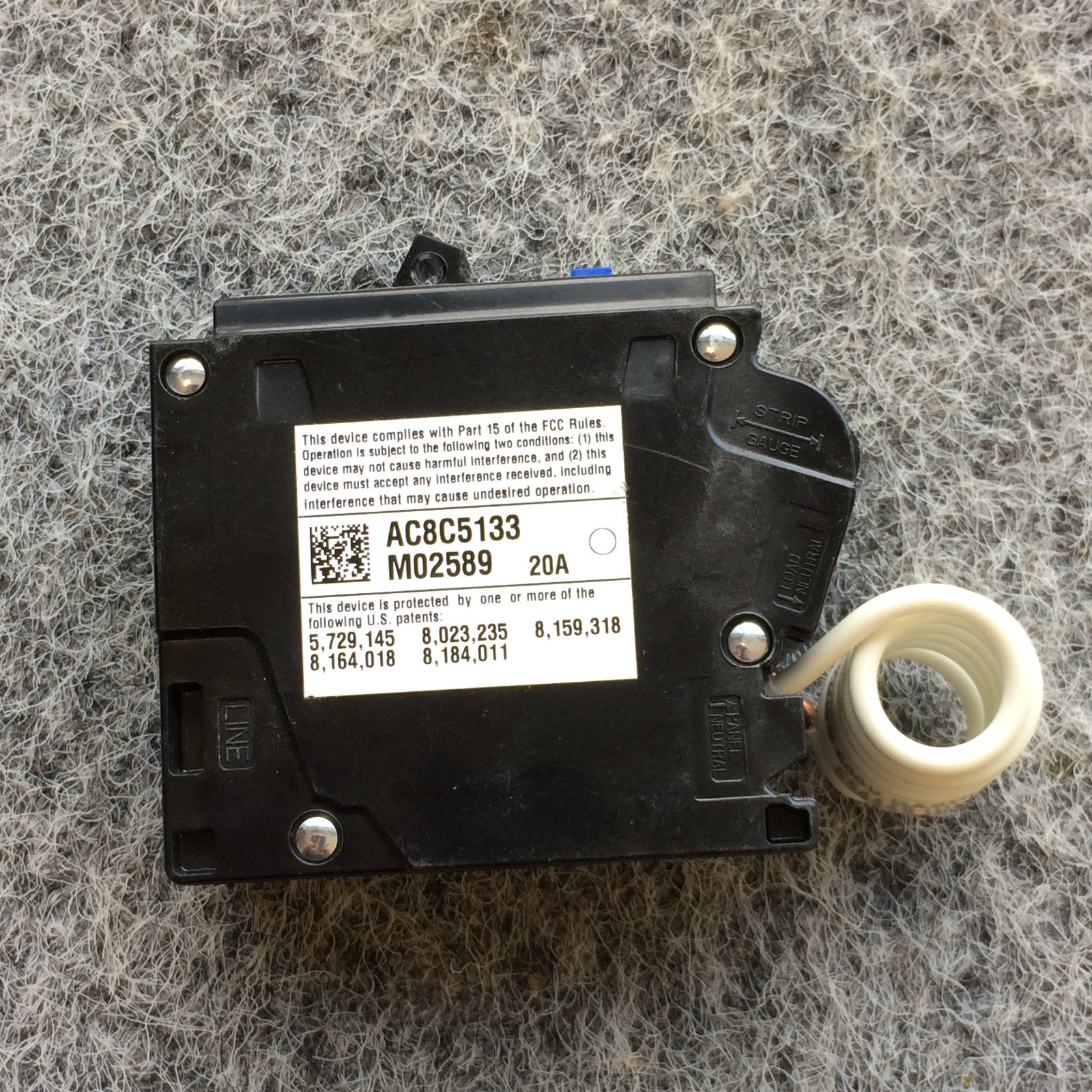 Siemens QA120AFC 20-Amp Single Pole 120-Volt Plug-On Combination AFCI Breaker