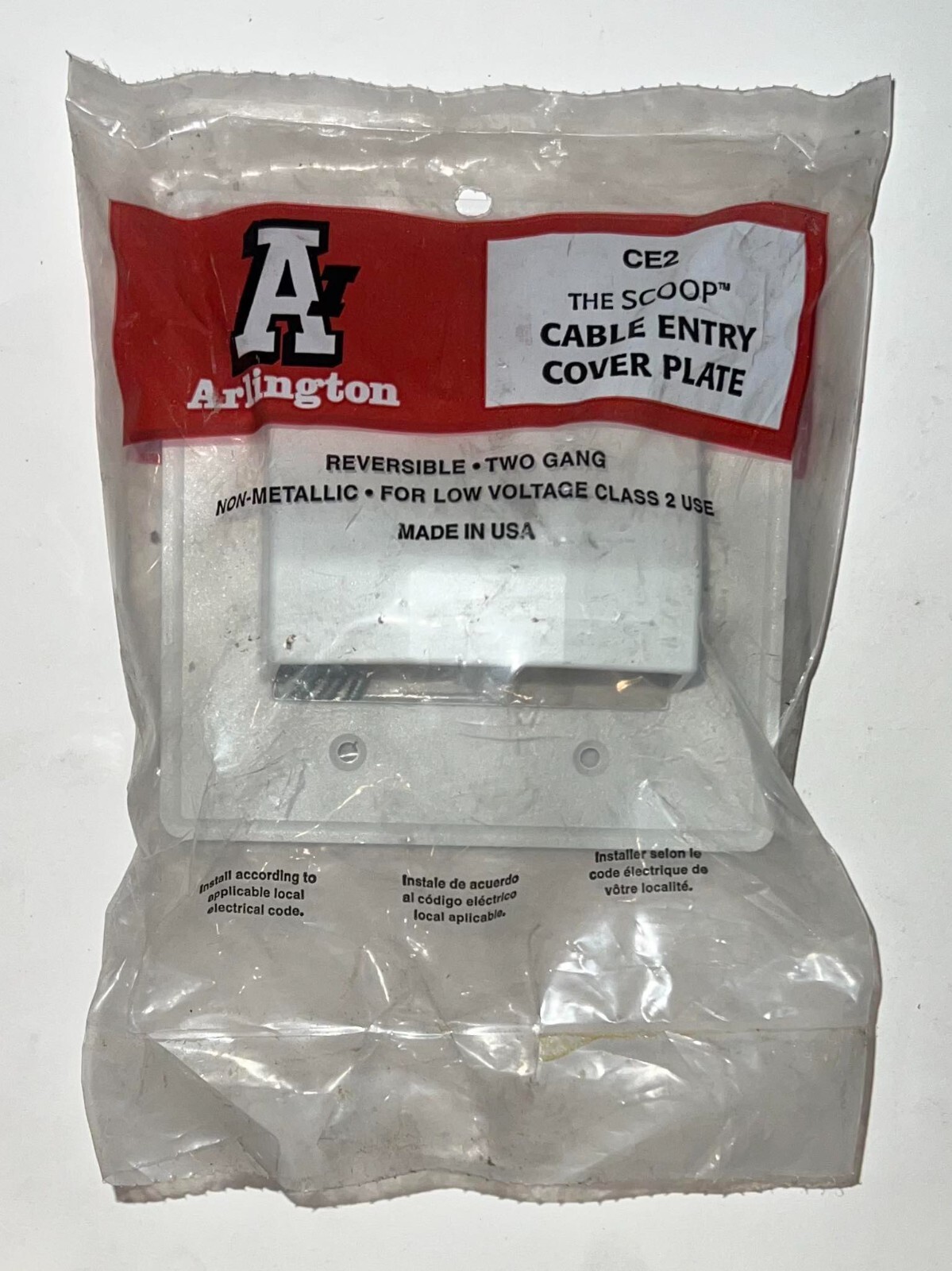 (Lot of 2) ARLINGTON CE2 Cable Entry Cover Plate