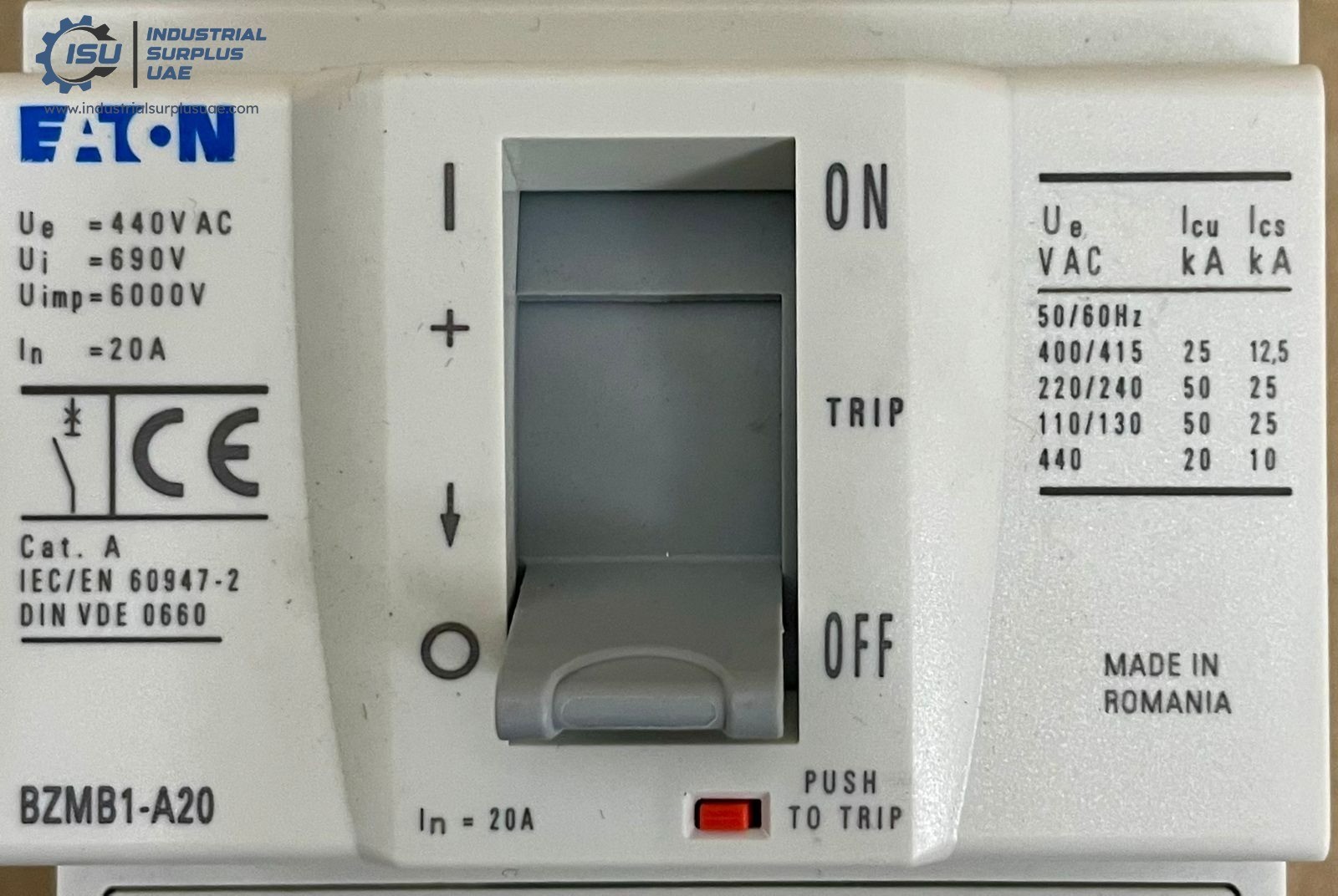 Eaton BZMB1-A20 Molded Case Circuit Breaker 20 Amps 3P #New