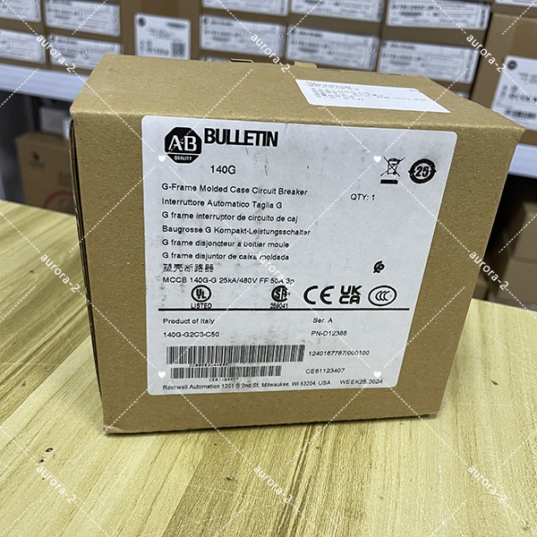 NEW AB 140G-G2C3-C50 3-Pole 480V Molded Case Circuit Breaker Free Shipping