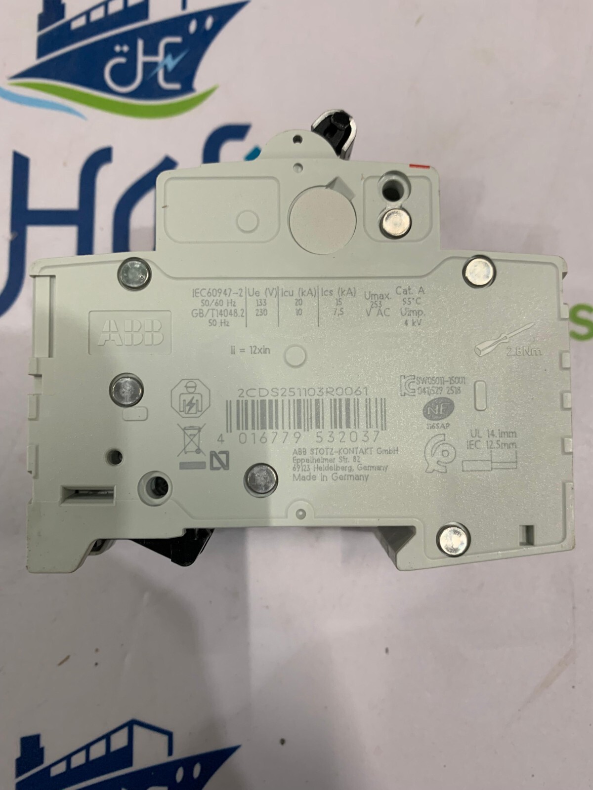 ABB S 201-D6 NA MINIATURE CIRCUIT BREAKER 6 A 2 POLE (BOX OF 5 PCS) FREE SHIPPIN