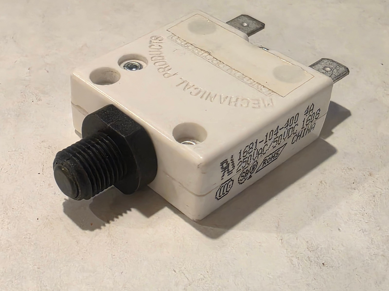 (2 pcs) Mech. Products Inc. 1681-104-400 Breaker, 4A, Bass 106-1094-004 (NOS)