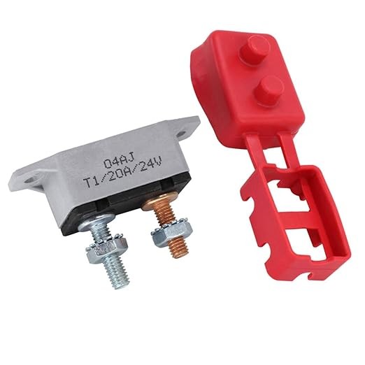 12V/24V 20A Stud Bolt Type Automatic Reset Circuit Breaker with Wat Color: 20A