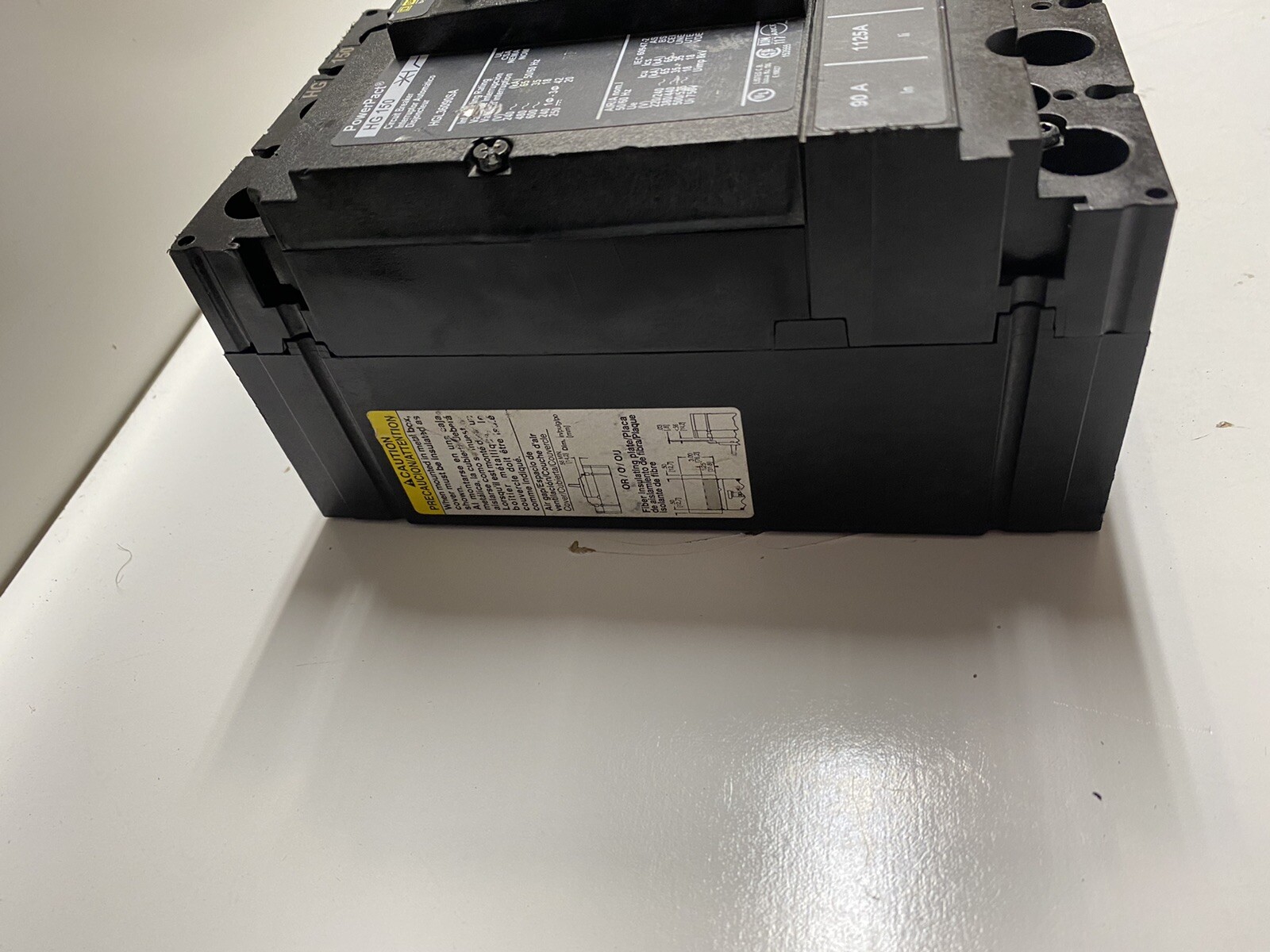 NEW SQUARE D HGL36090SA 90 amp 600v Powerpact Circuit Breaker￼ Warranty 1YR￼