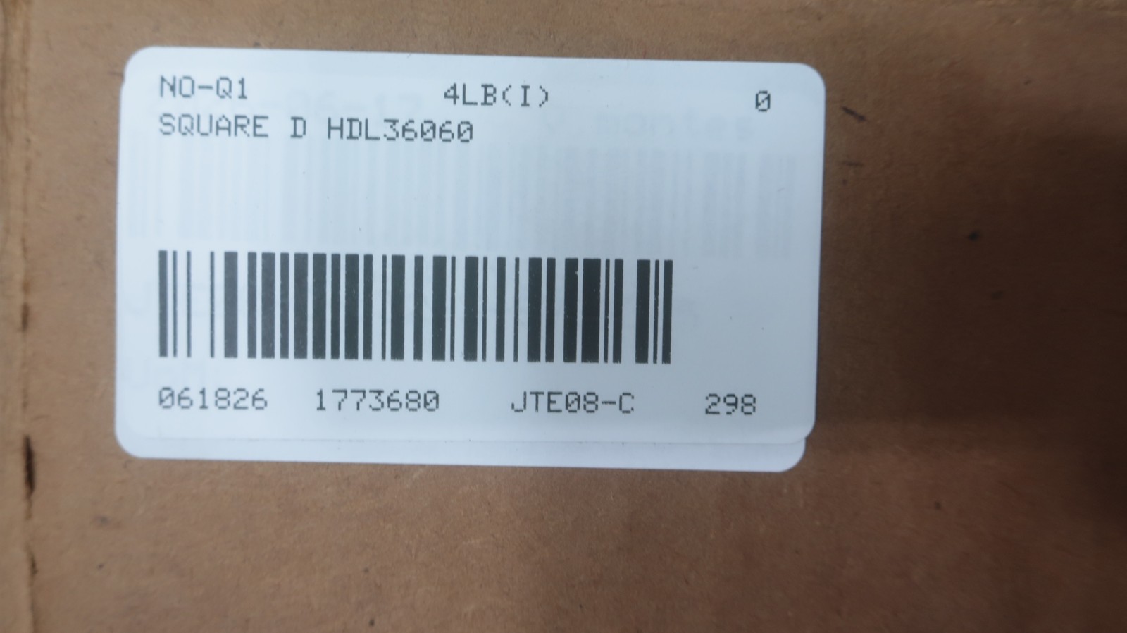Square D HDL36060 Powerpact Molded Case Circuit Breaker 240/480/600v-ac 3p 60a