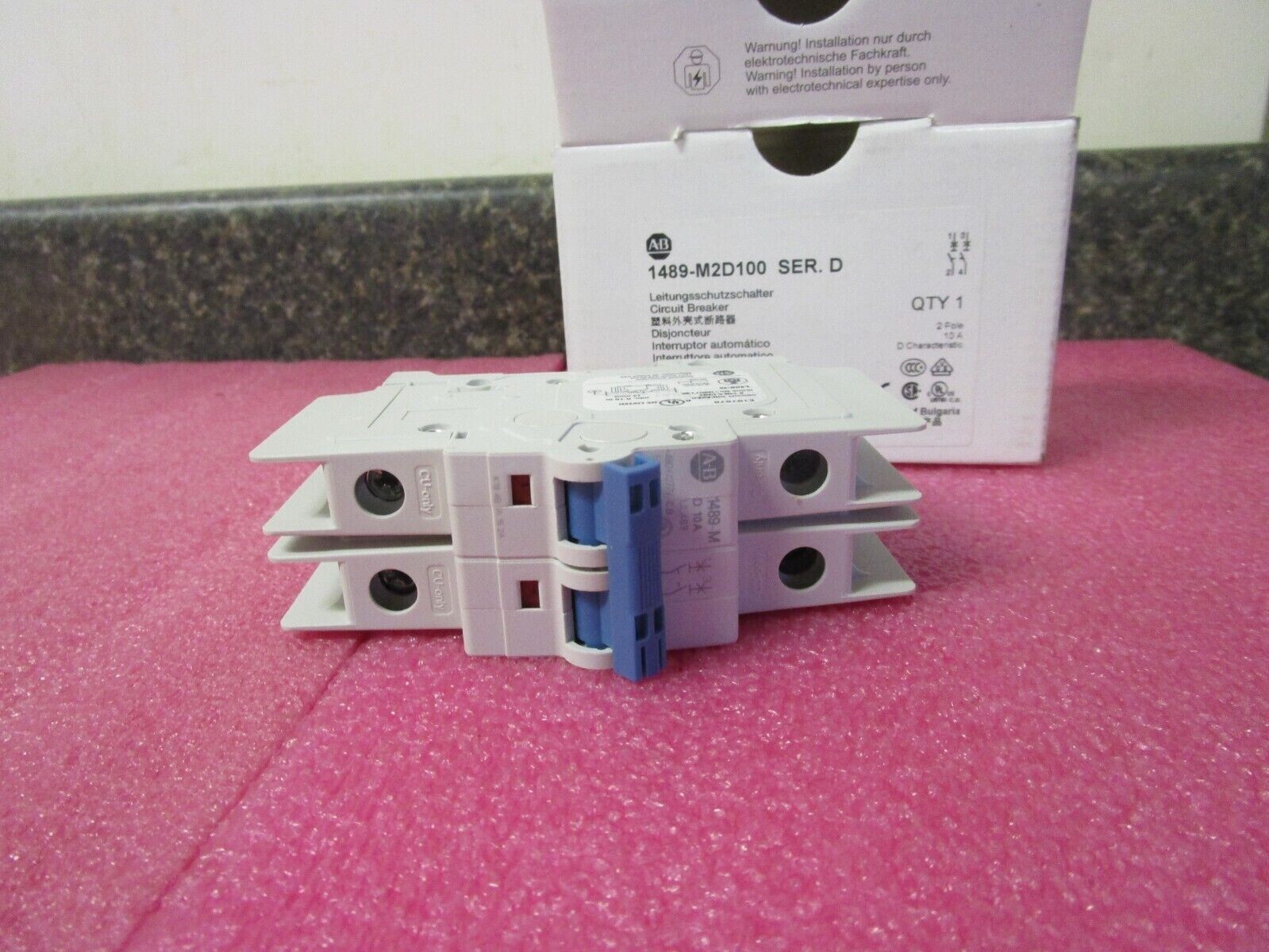 NEW! Allen Bradley Circuit Breaker 1489-M2D100 10A 2Pole Siemens 660.123763