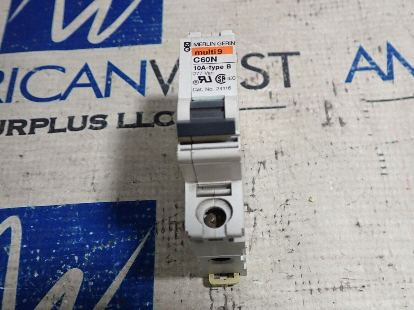Merlin Gerin Multi9 24116 C60N 10A Type B 277 Volt Din Rail Circuit Breaker