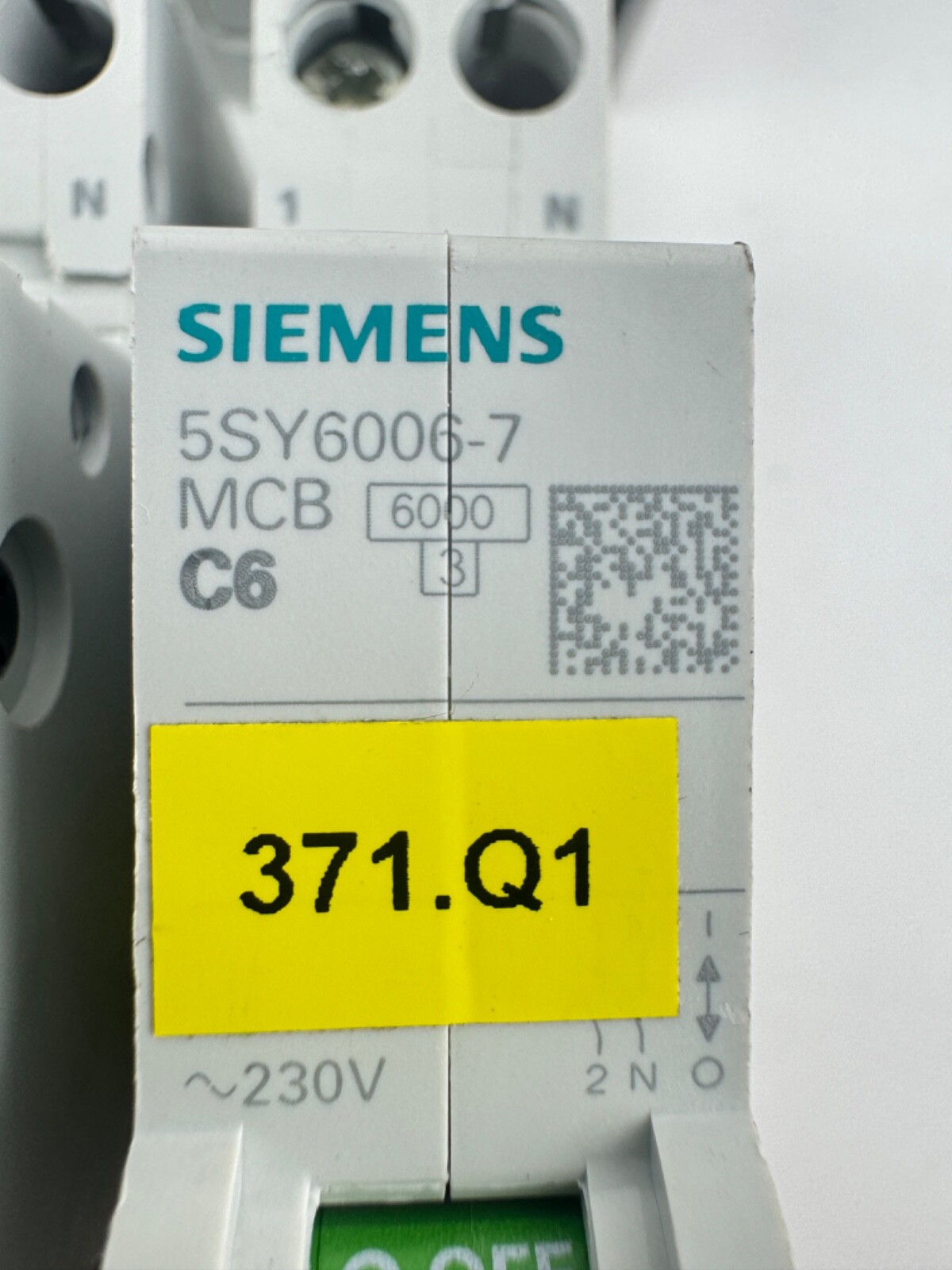 Lot of Siemens x(6) 5SY6006-7 C6 & x(1) 5SY6002-7 Circuit Breaker 230V
