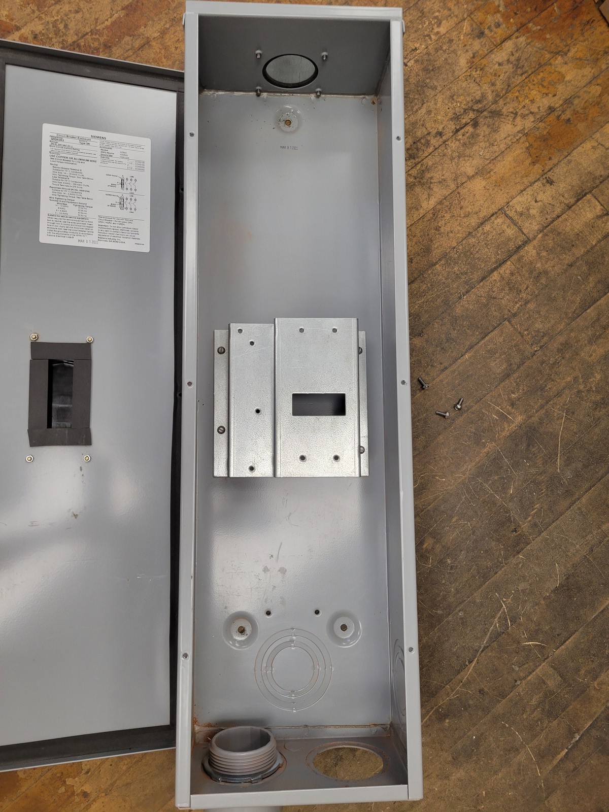 Siemens QR2N3R3 Circuit Breaker Enclosure 250A 240V 3P w Hardware