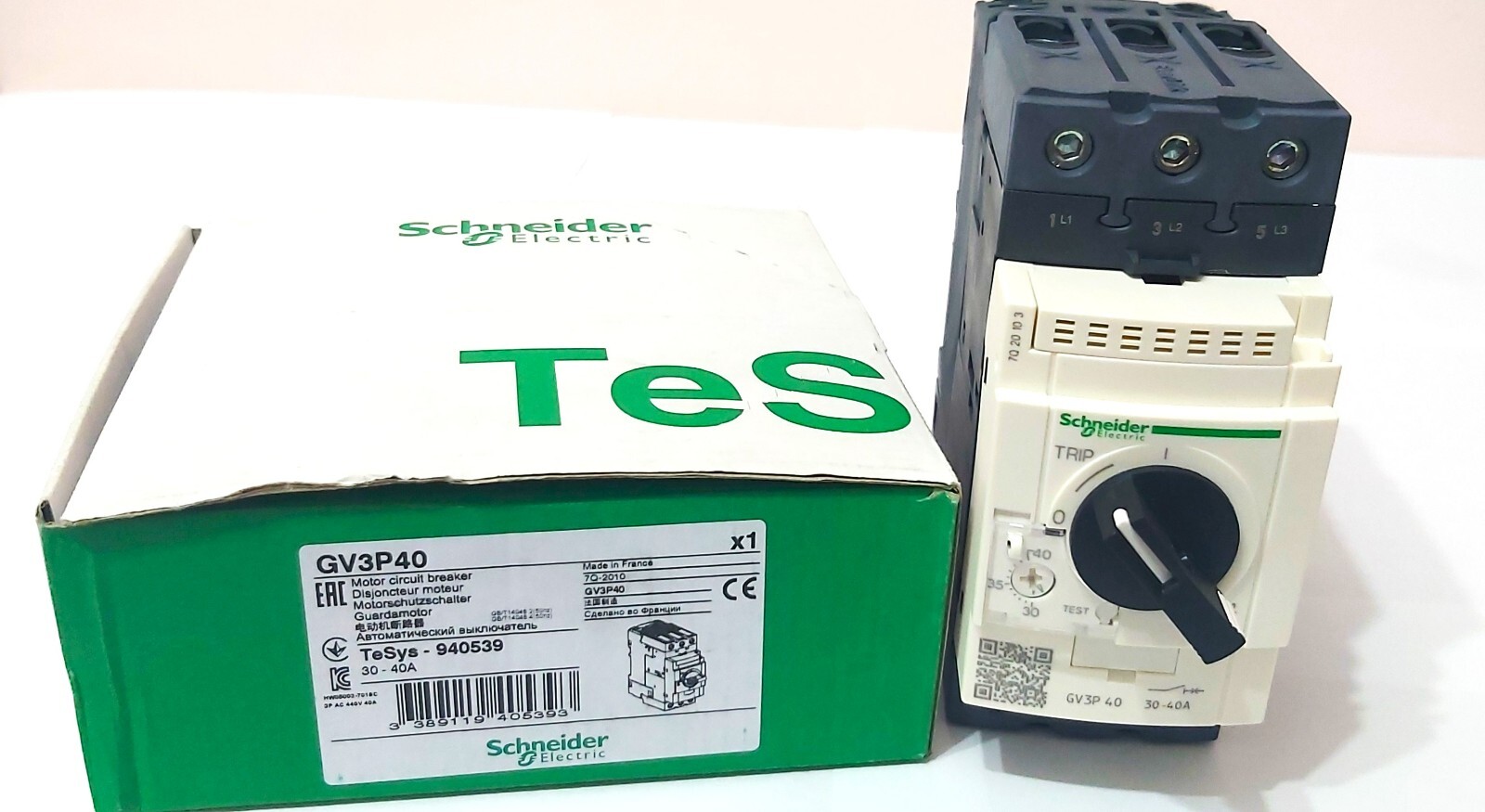 Schneider Electric GV3P40 Motor Circuit Breaker 30-40A TeSys 940539