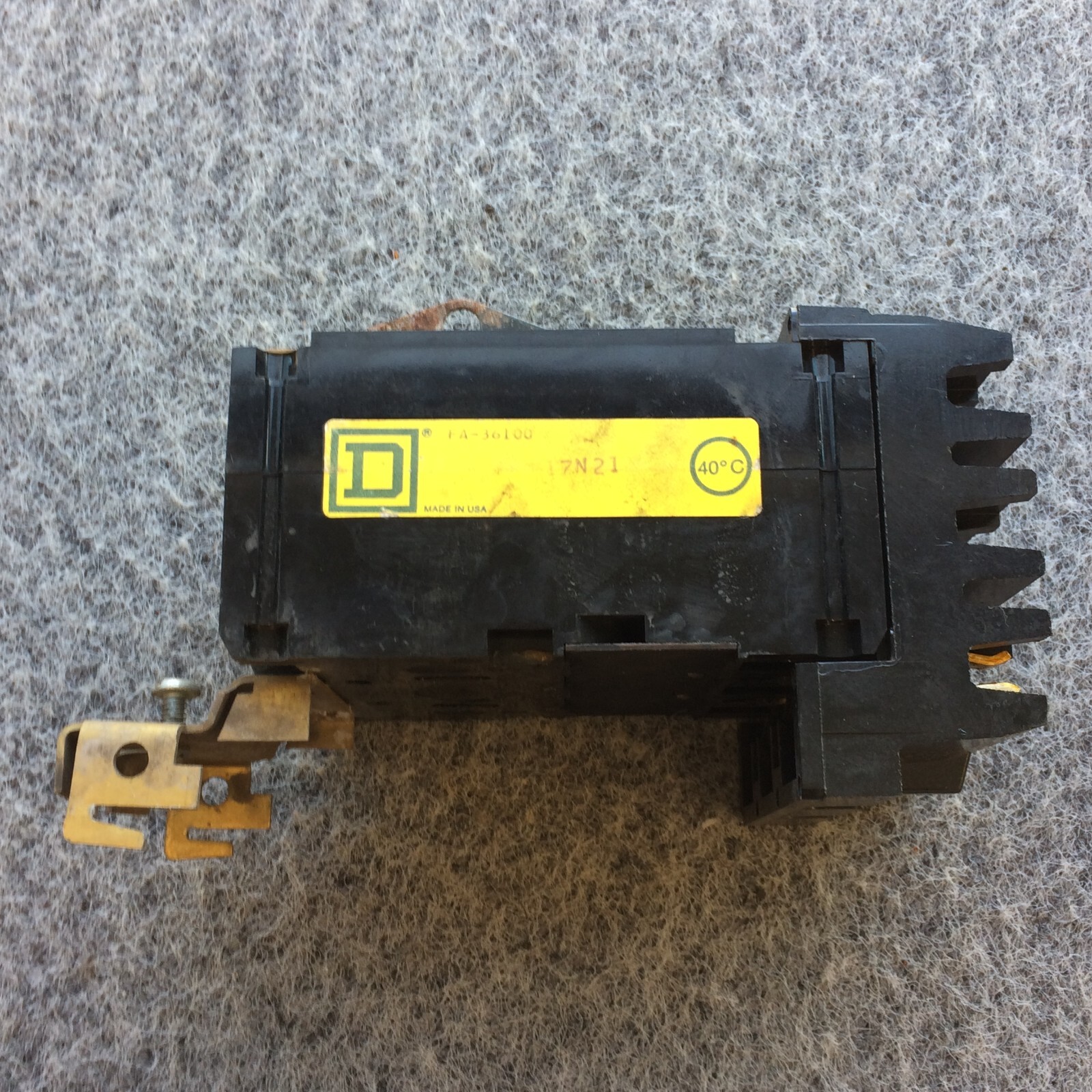 Square D FA36100 3 Pole 100 Amp 600 V I-Line Circuit Breaker Excellent Condition