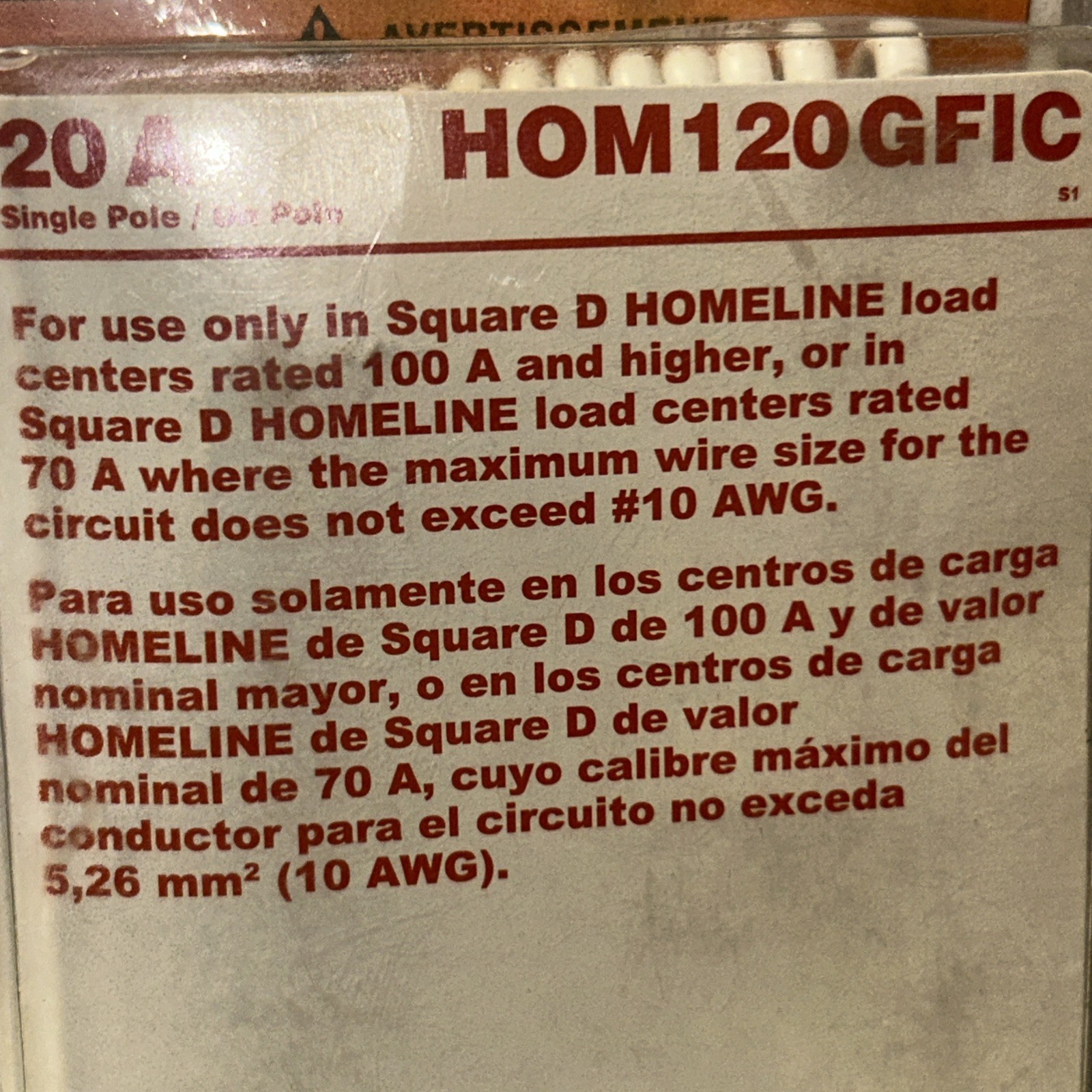 Square D Homeline Circuit Breaker & Ground-Fault Circuit-Interrupter HOM120GFIC