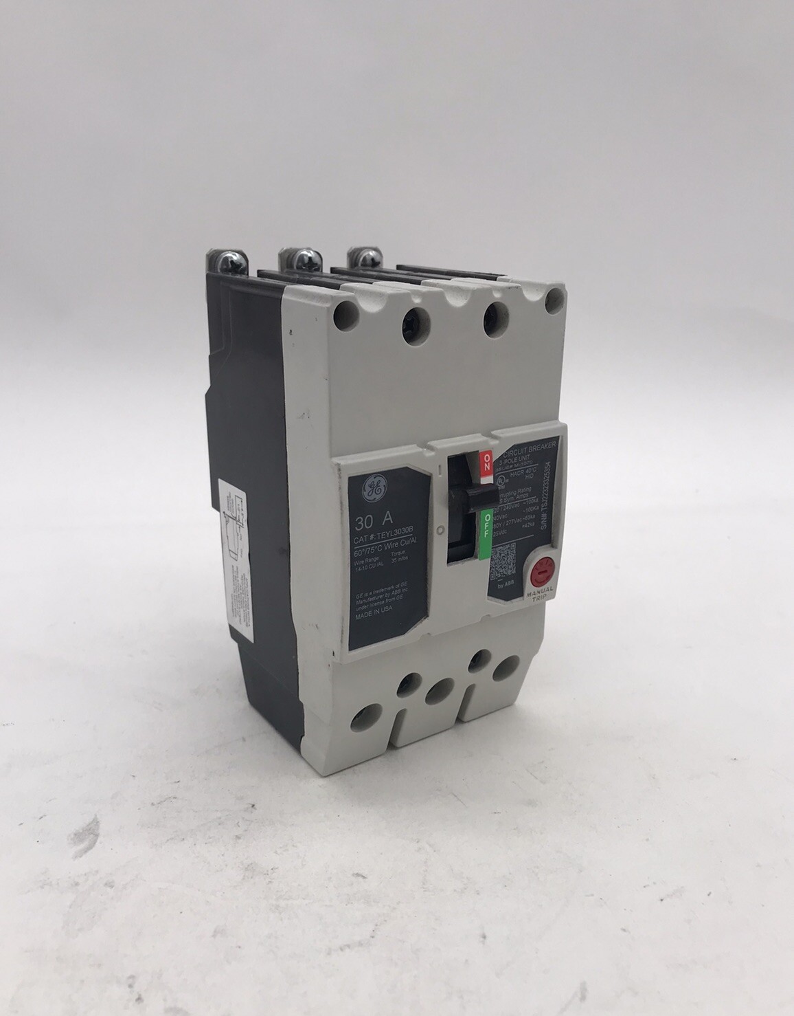HOUSTON STOCK NEW GE TEYL3030B TYPE TEYL 30 AMP 480V FREE 2 DAY AIR SHIPPING