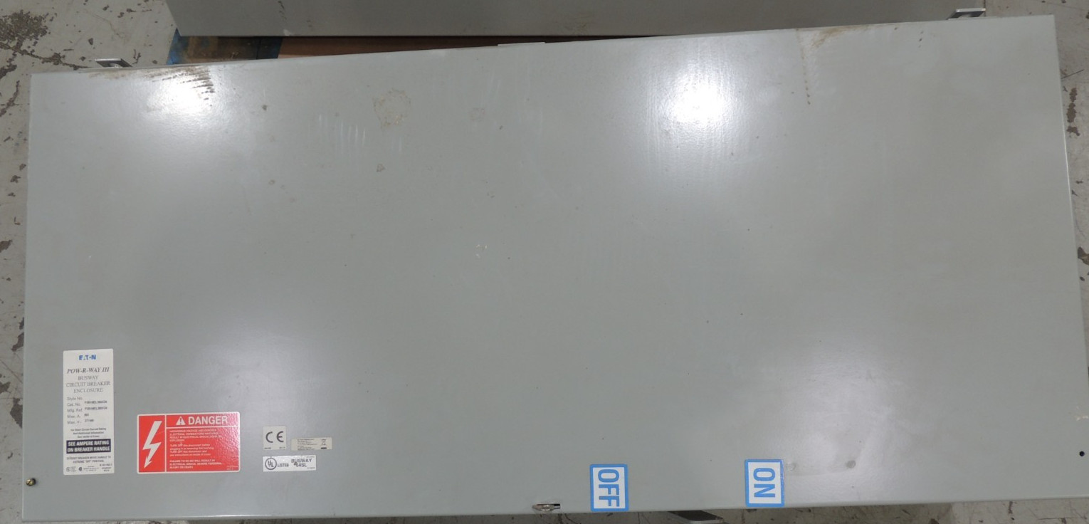 Eaton P3BHMDL3800GN 800 Amp 480/277 V Busway Circuit Breaker Enclosure