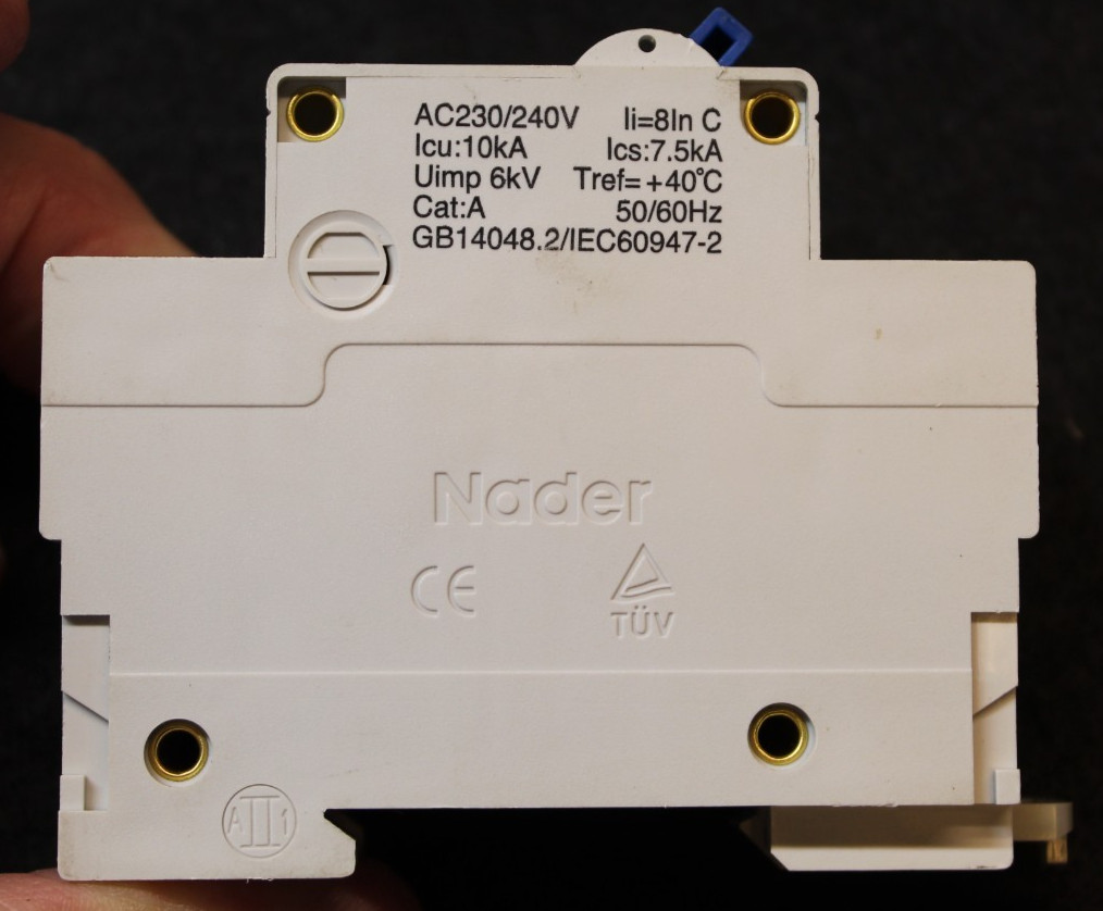 Nader 1 Pole 125 Amp circuit breaker NDM1-125 In: 125A